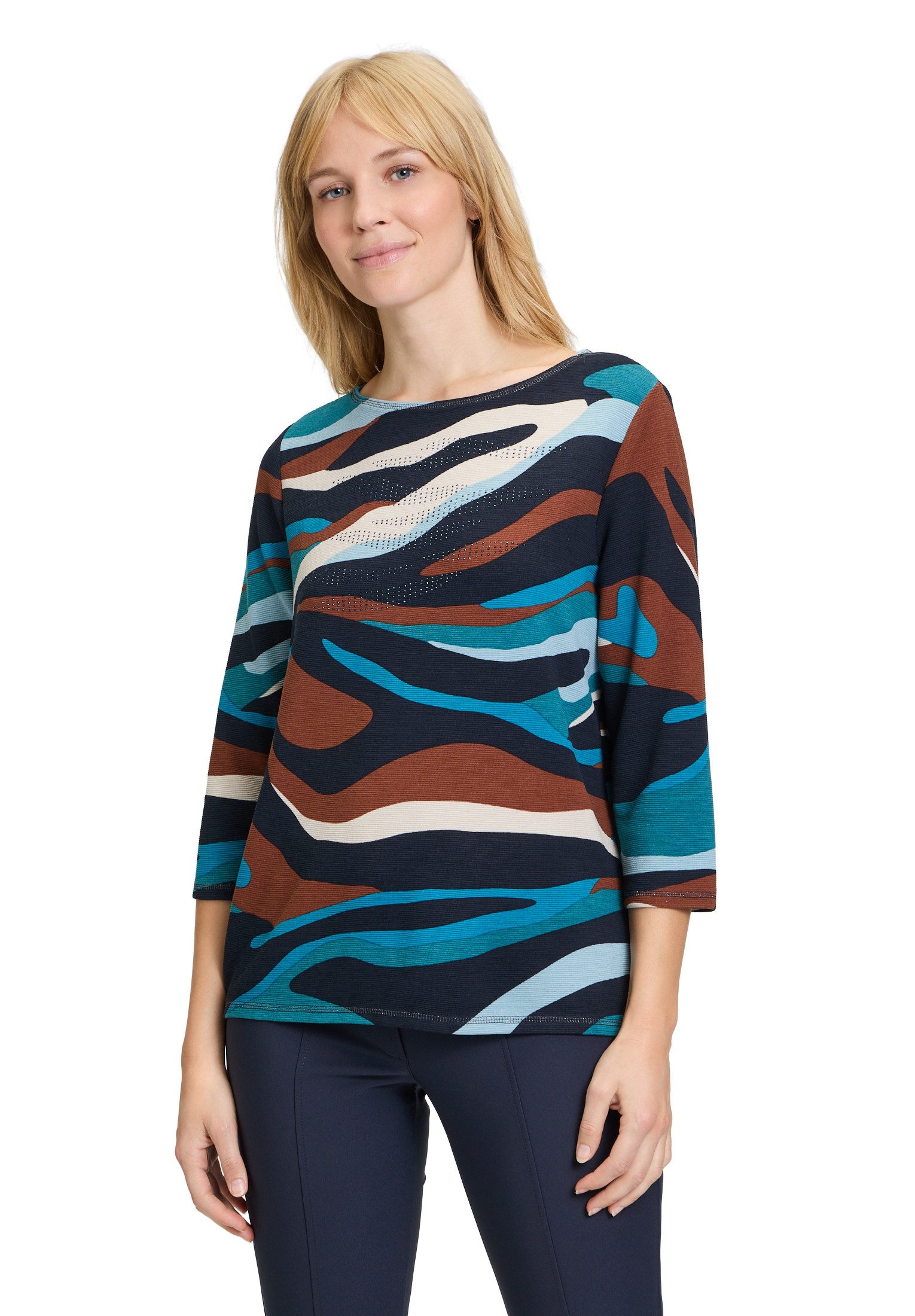 Sweatshirt Betty Barclay Sweatshirt mit Rippenstruktur