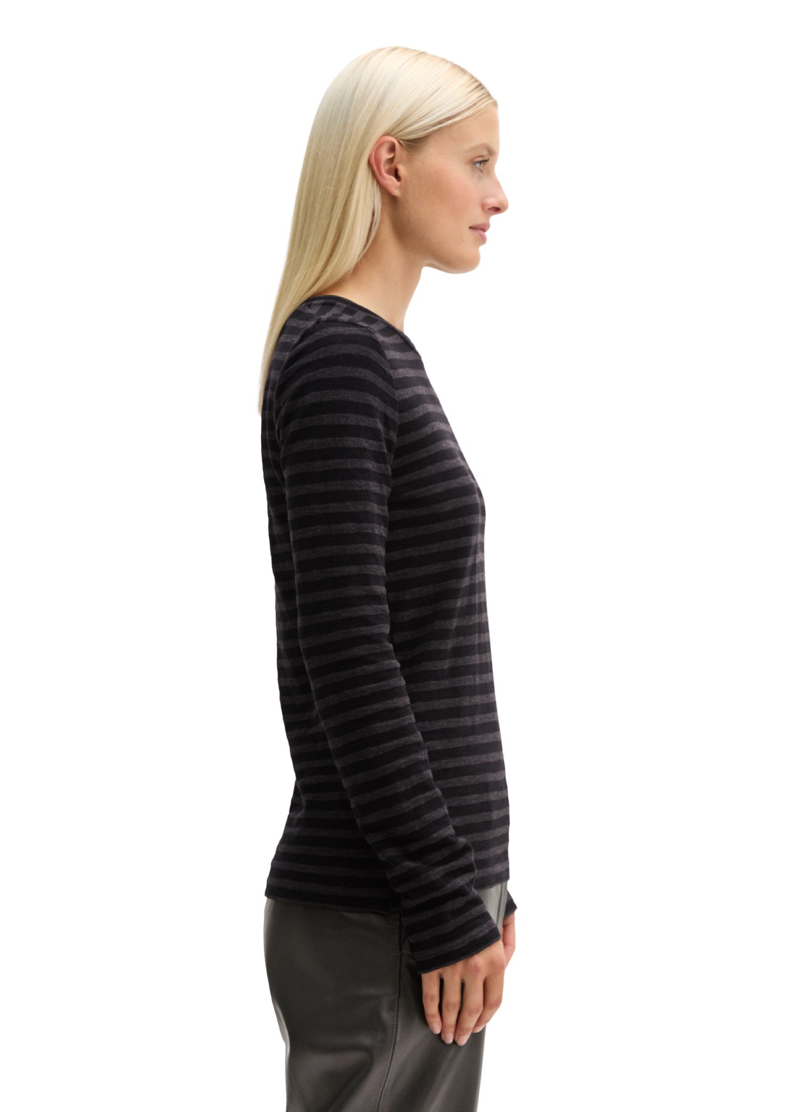 Marc O'Polo Langarmshirt aus weichem Slub-Jersey – Bild 2 von 5