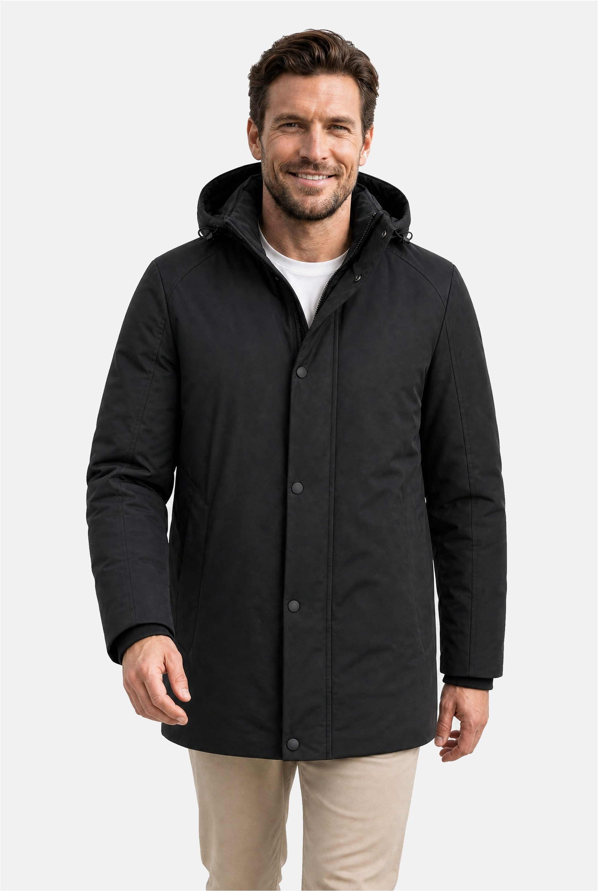 New Canadian Outdoorjacke DRY IQ (1-St) mit abnehmbarer, verstellbarer Kapuze