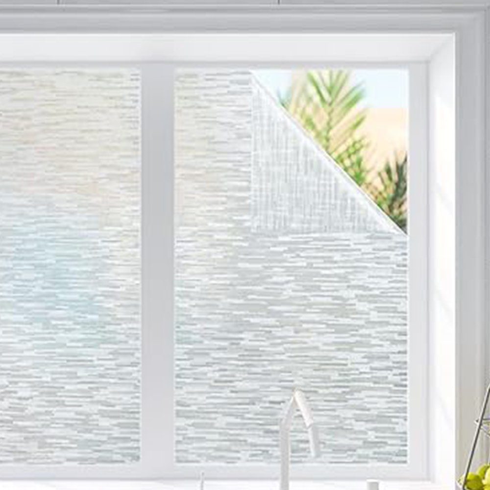 Fensterfolie Milchglasfolie 44.5 x Fensterfolie, blickdicht 200 FELIXLEO Sichtschutzfolie cm,
