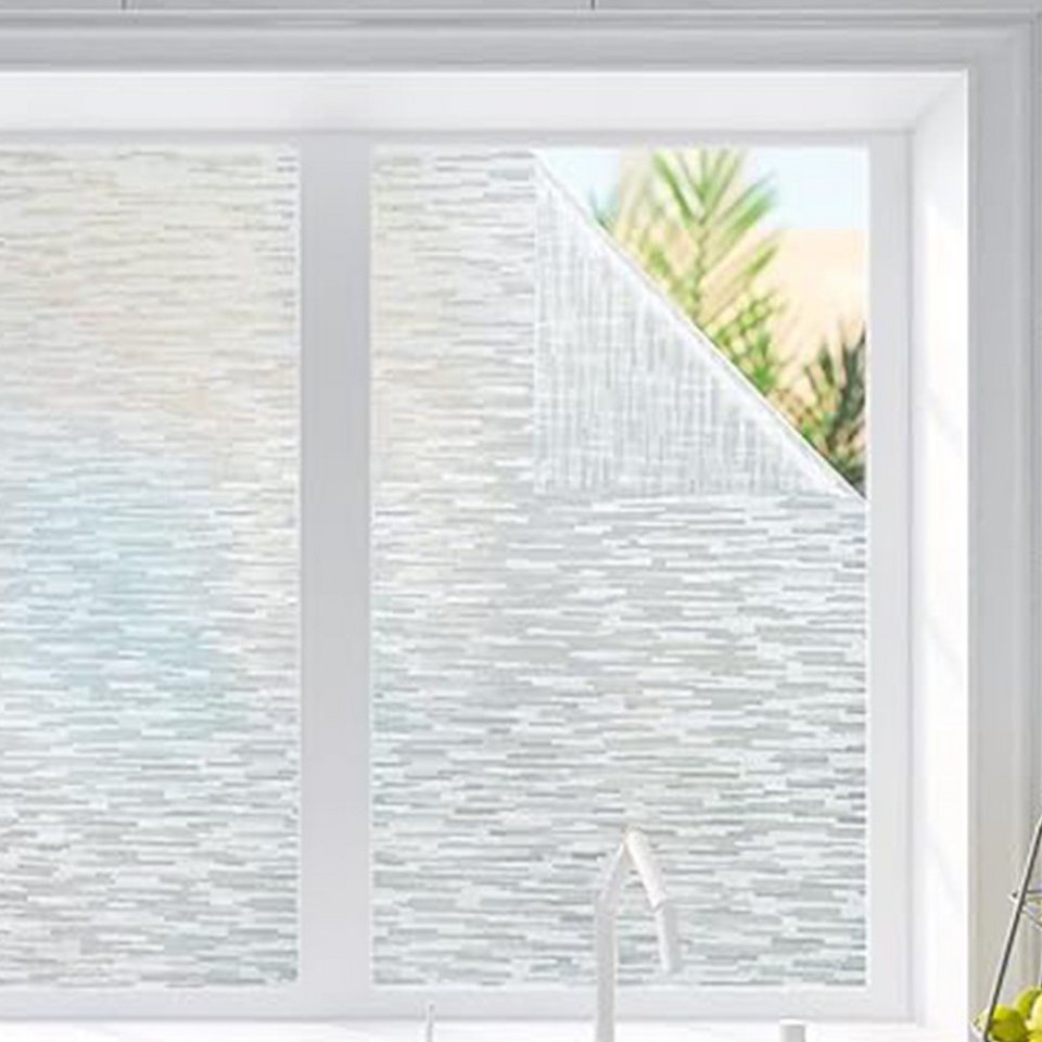 Fensterfolie Fensterfolie, blickdicht Sichtschutzfolie Milchglasfolie 44.5  x 200 cm, FELIXLEO