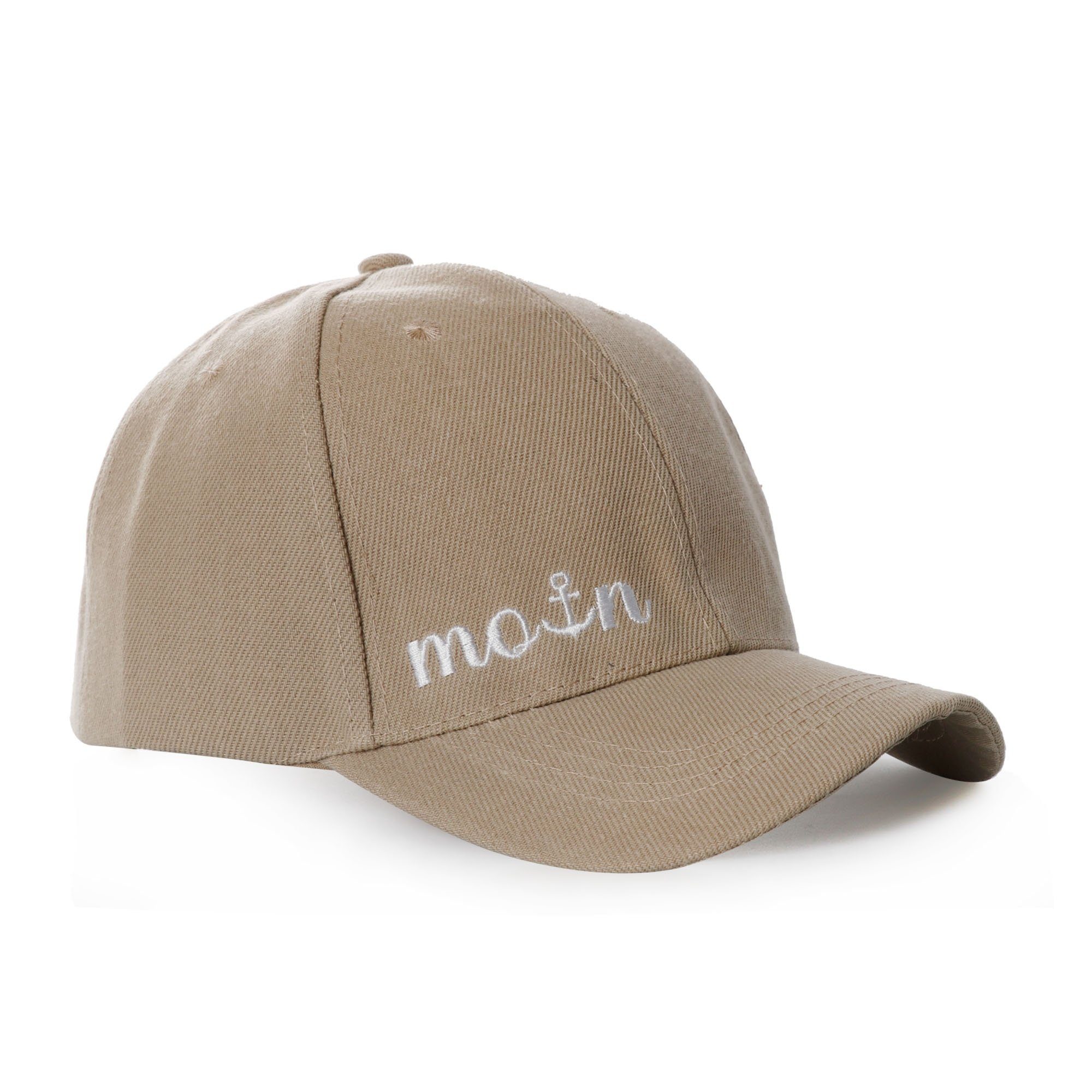 Sonia Originelli Baseball Cap Baseball Cap maritim Unisex Snapback "MOIN camel Mütze Anker"