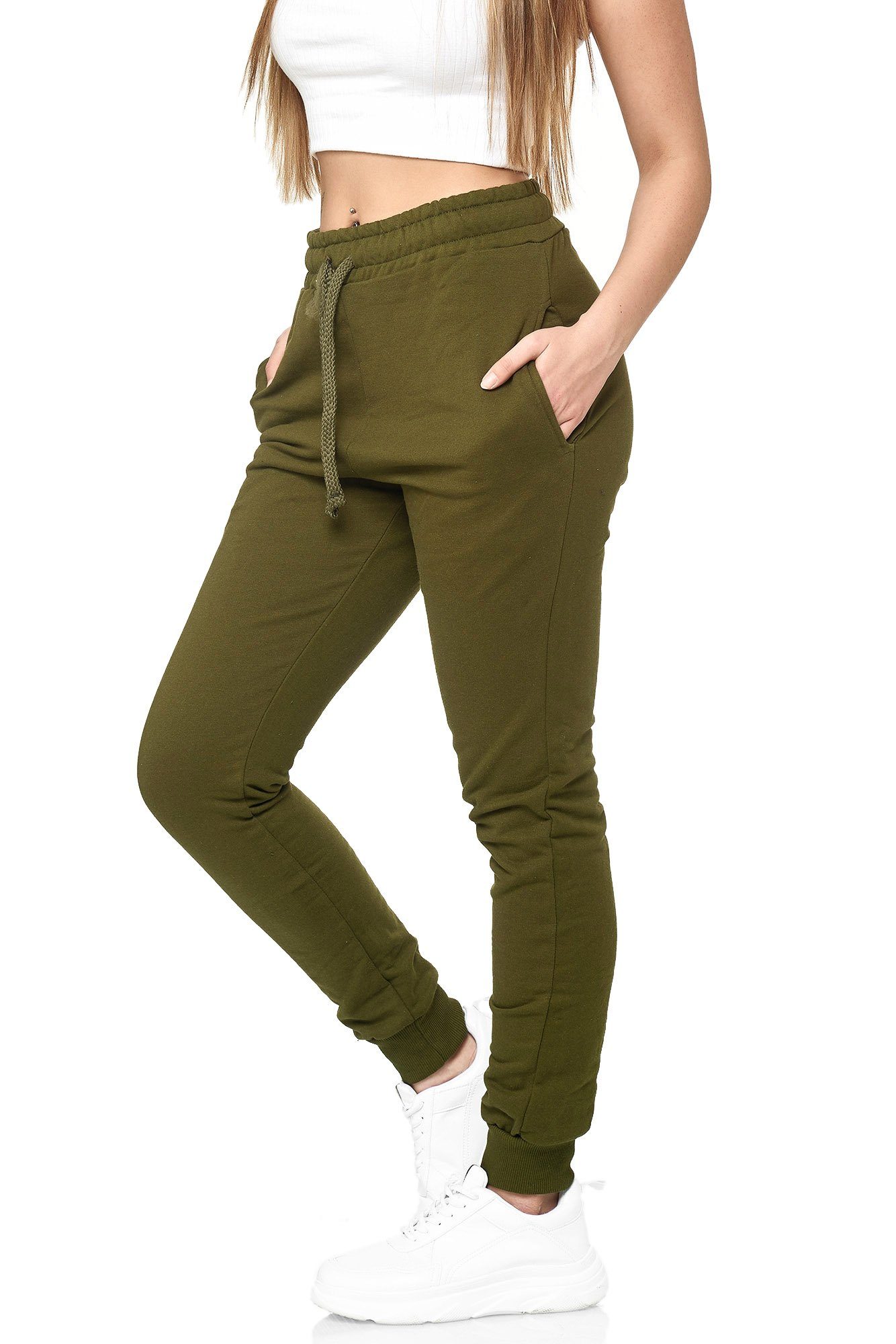 L.gonline Jogginghose Damen Jogginghose, Uni Colour Design 5000, Trainingshose, Fitness (Sweatpants, 1-tlg) Fitness Freizeit Casual