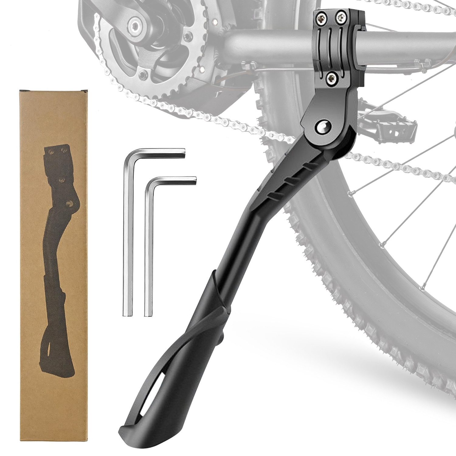 Fahrradständer Fahrradständer Fahrradstütze Höhenverstellbar rutschfest Seitenständer