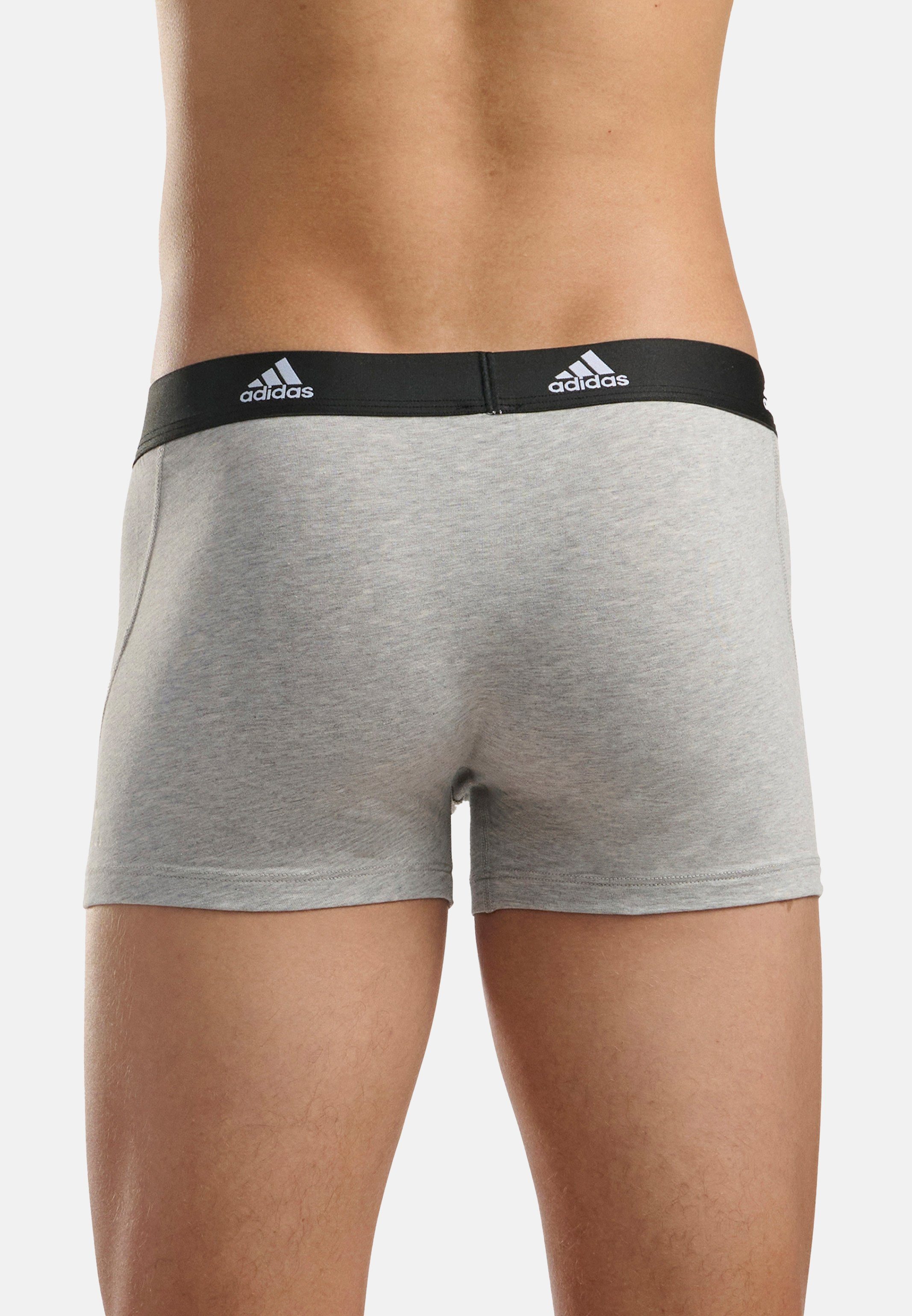 - Pant / Short Flex Retro Sportswear Retro Schwarz 3er - Eingriff Grau - Ohne (HW23) Cotton / Pack Atmungsaktiv Baumwolle 3-St) 957 Active adidas (Spar-Set, Boxer -