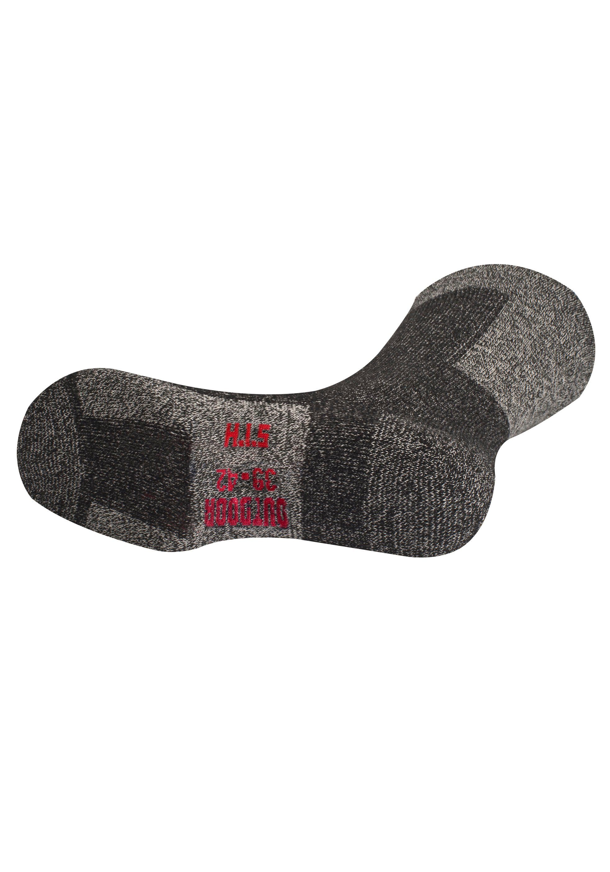 H.I.S Wandersocken (Packung, 2-Paar) mit extra Stützfunktion und Polsterung