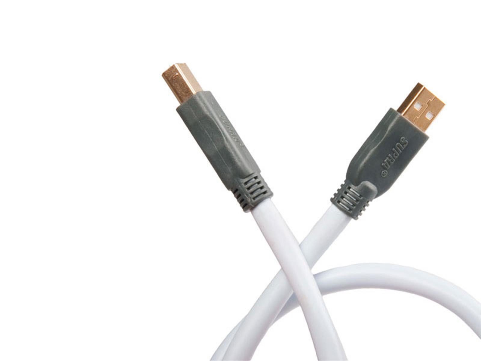 Supra Cables Supra Cables USB 2.0 A - B 4,0m USB-Kabel, (400 cm)