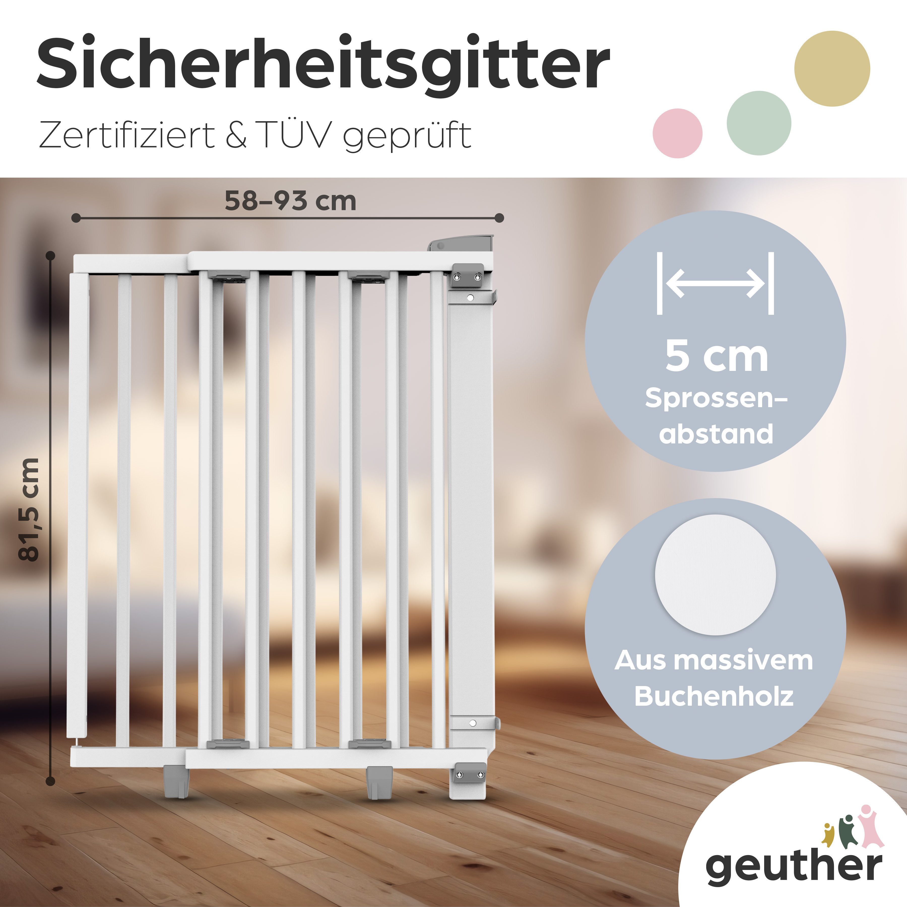 Geuther Türschutzgitter Oris zum Bohren 58-133 günstig online kaufen