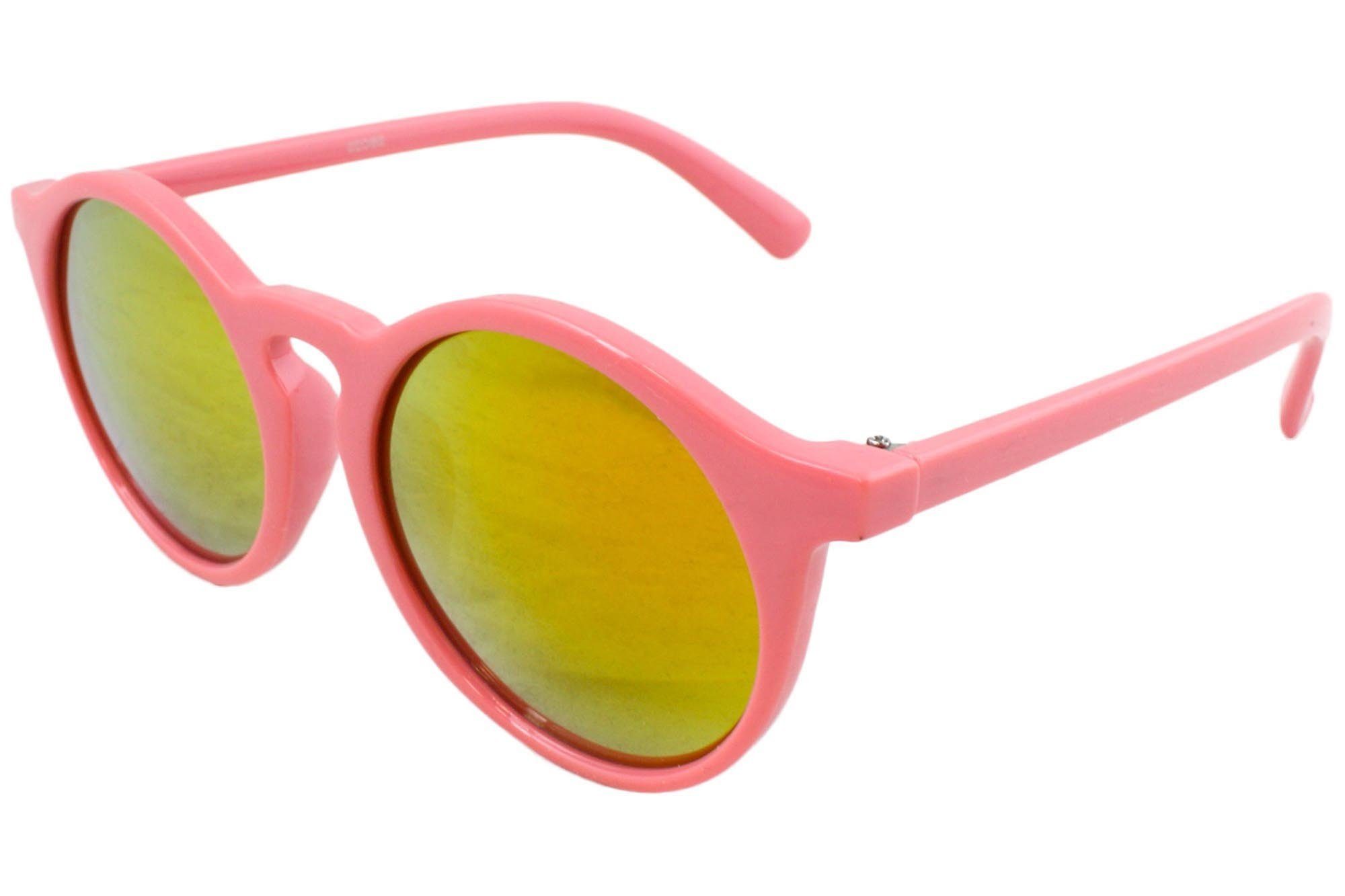 Fun Sonia Sonnenbrille Verspiegelt Originelli Sonnenbrille Fashion pink Sommer Rund
