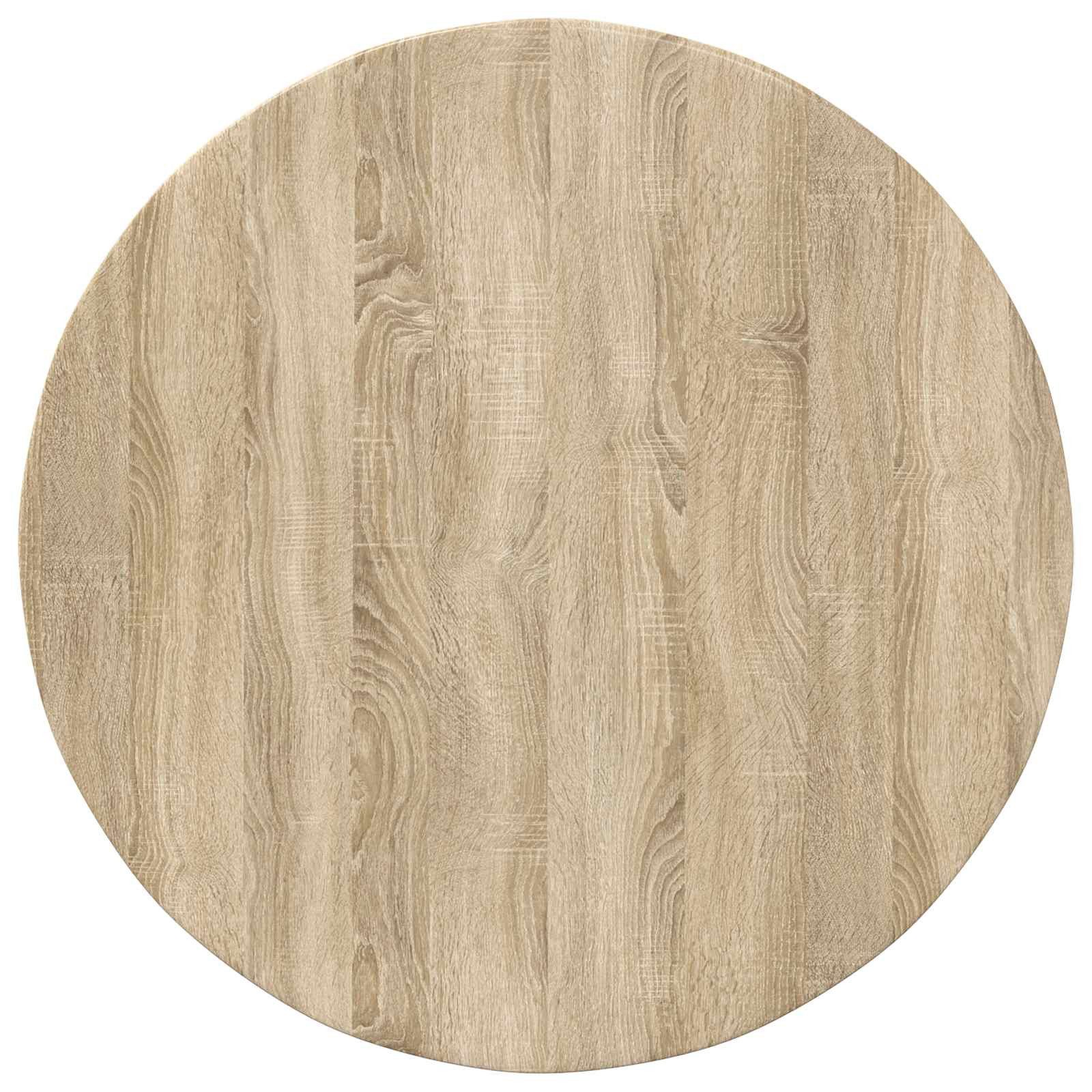vidaXL Tischplatte Tischplatte Ø 80 x 1,5 cm Rund Holzwerkstoff Sonoma-Eiche (1 St)