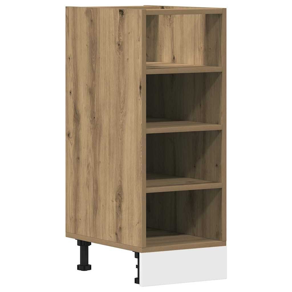 vidaXL Unterschrank NA Unterschrank Artisan-Eiche 30x44,5x81,5 cm Spanplatte