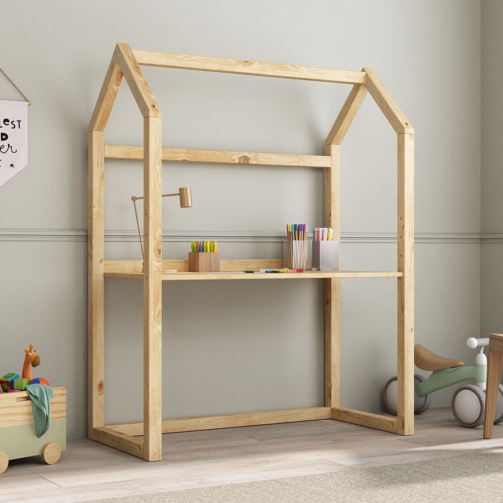 IDIMEX Kinderschreibtisch TINA, Kinderzimmer Schreibtisch höhenverstellbar günstig online kaufen