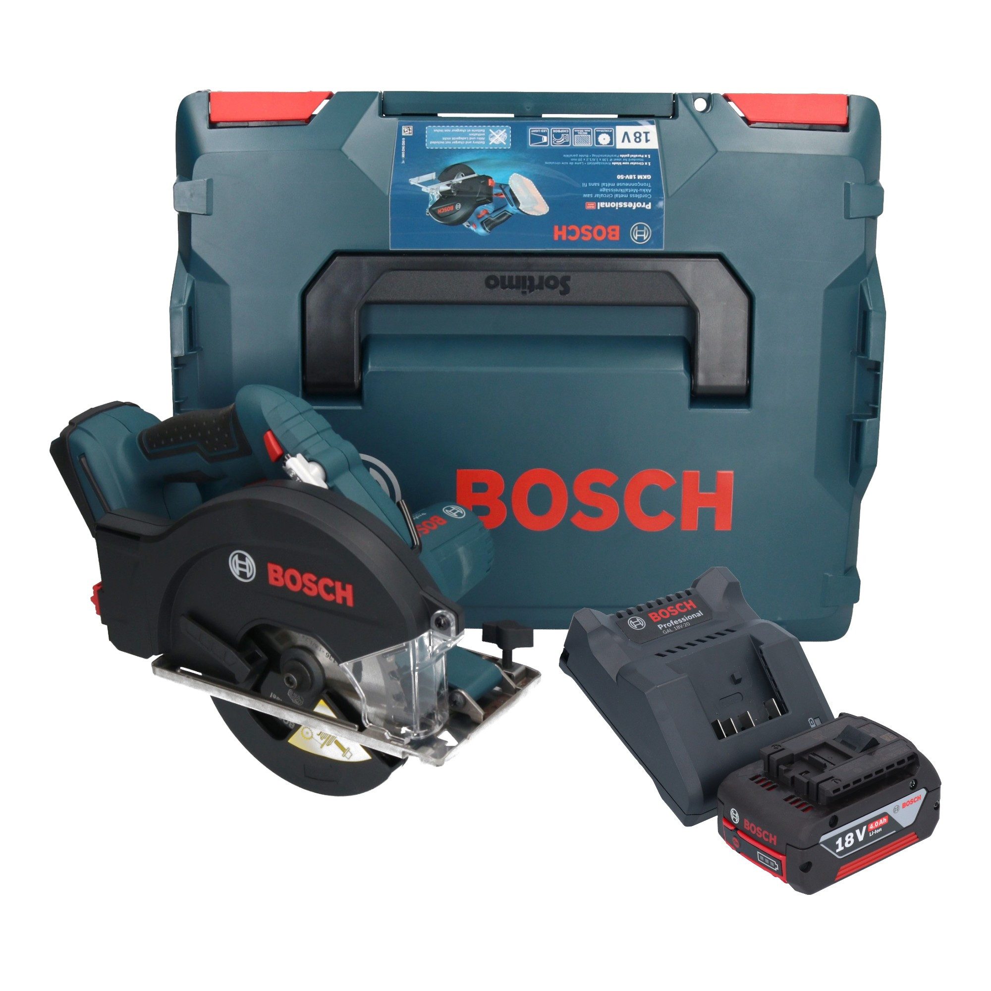 Bosch Professional Akku-Handkreissäge GKM 18V-50 Professional Akku Metall Handkreissäge 18 V 136 mm
