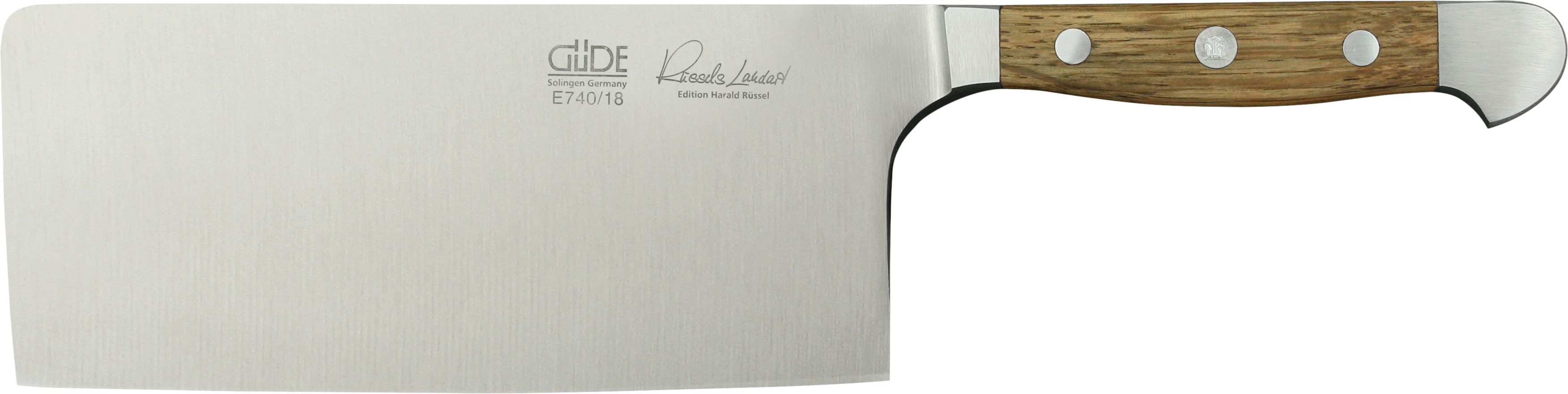 Güde Messer Solingen Hackmesser Güde Alpha Hackmesser 18cm, Fasseiche