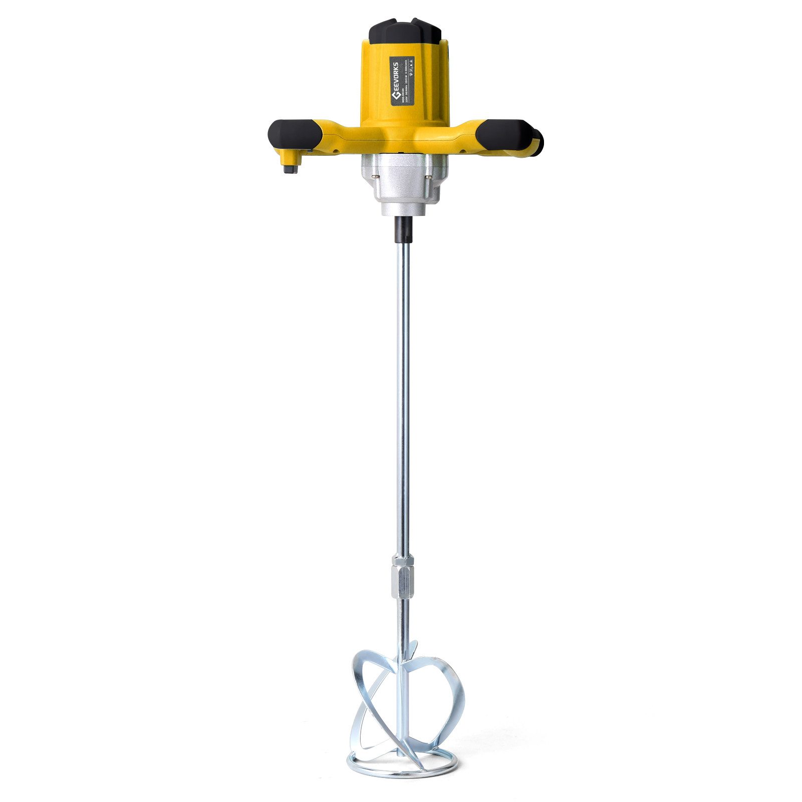 GARRYFIZH Rührwerk 2600W Elektrischer Betonmischer, 2600 W, Handrührgerät für Beton Zement Dünnbettmörtel Fugenmörtel Gips Farbe