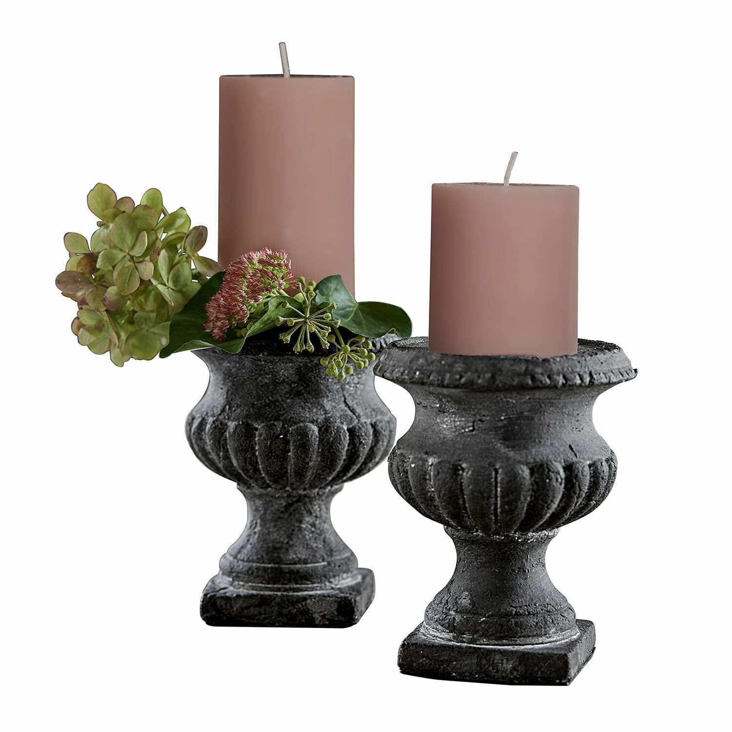 Mirabeau Kerzenständer Kerzenständer 2er Set Renny antikschwarz günstig online kaufen