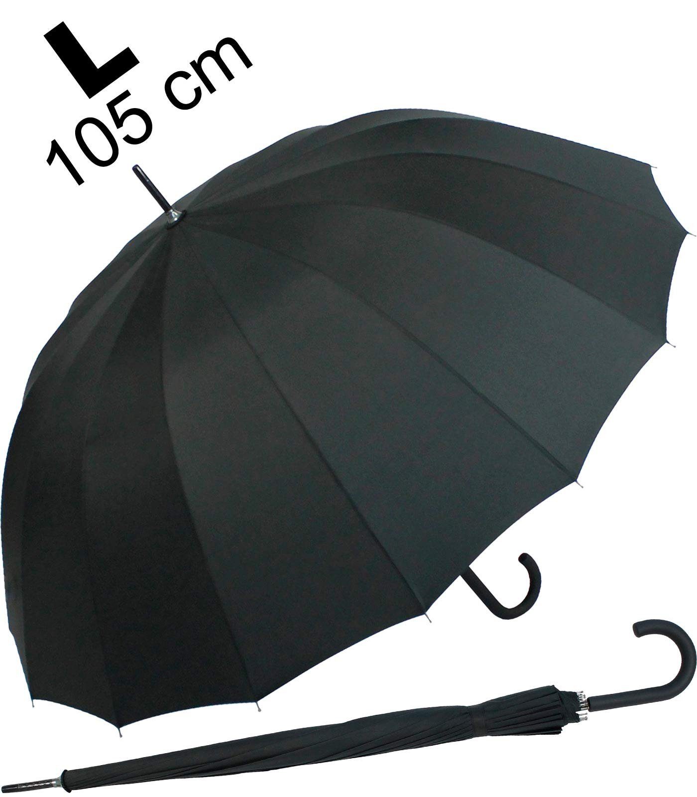 iX-brella Stockregenschirm Full-Fiber Automatik 16teilig - 105 cm - super s günstig online kaufen