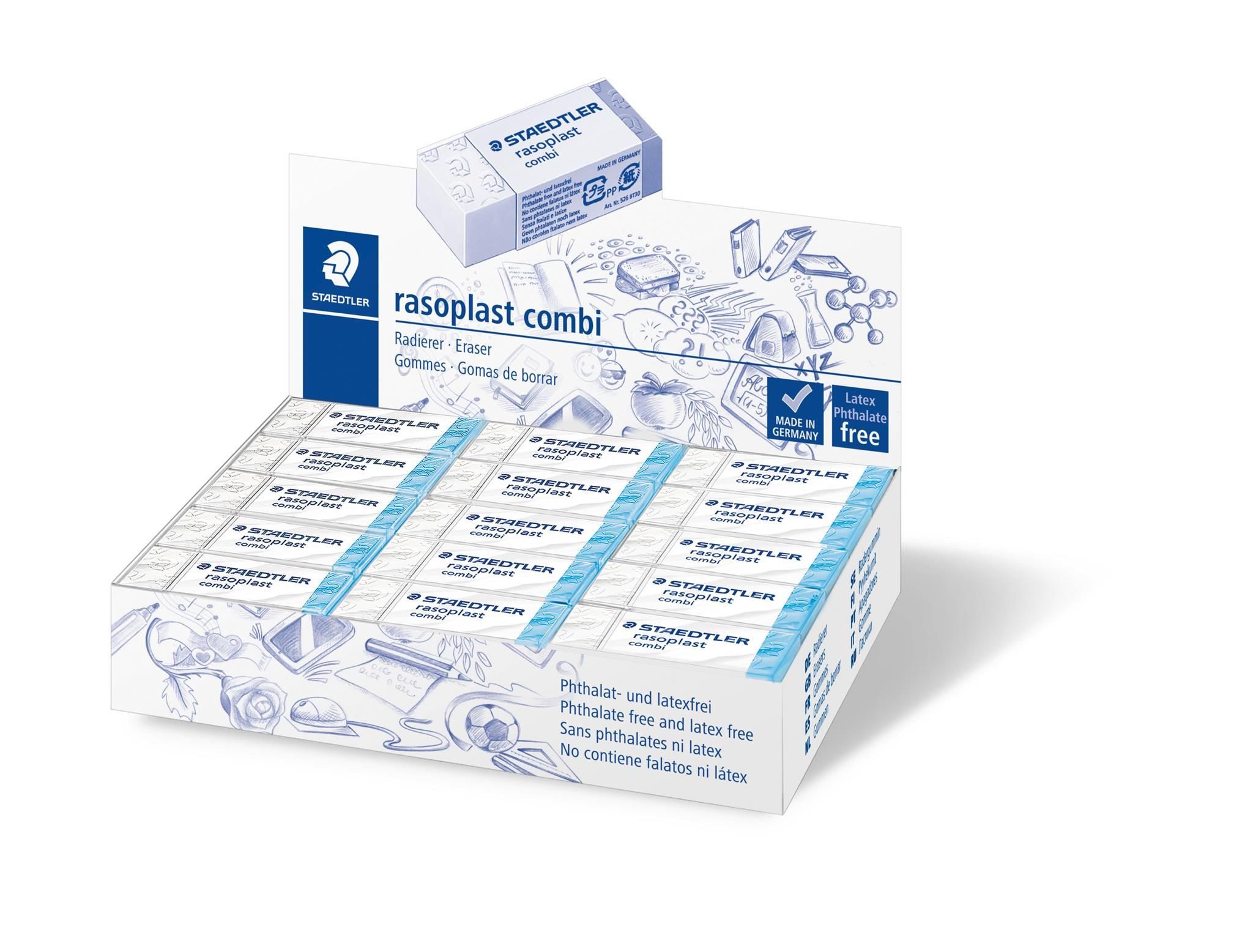 STAEDTLER Radiergummi Staedtler Radierer rasoplast combi 43x19x13mm