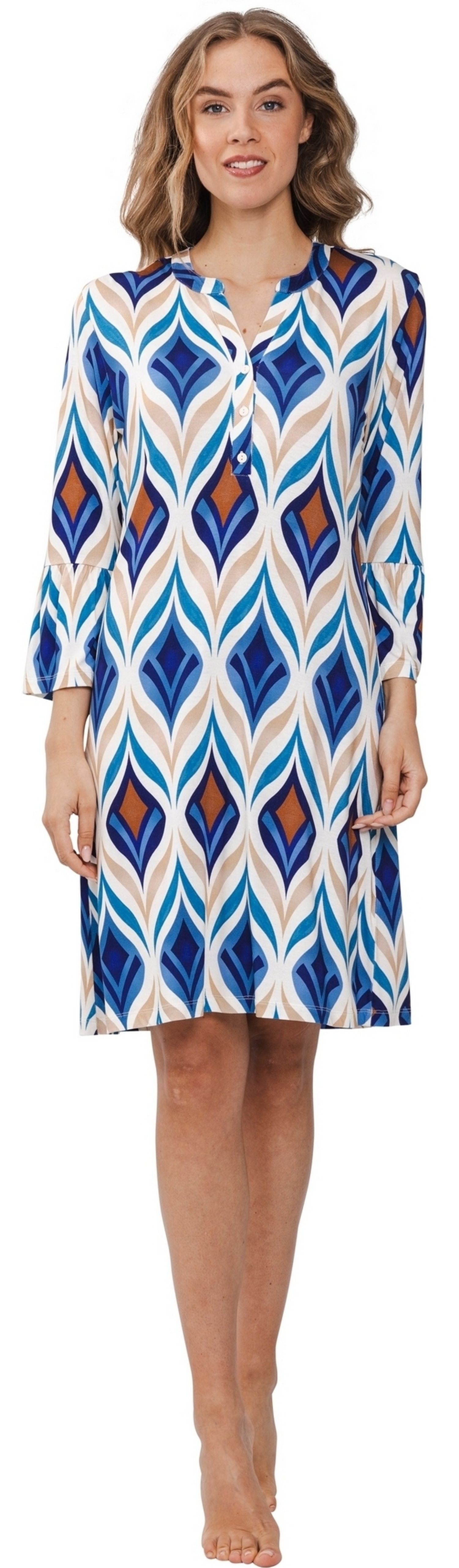 Sommerkleid Damen Sommerkleid 3/4 Arm