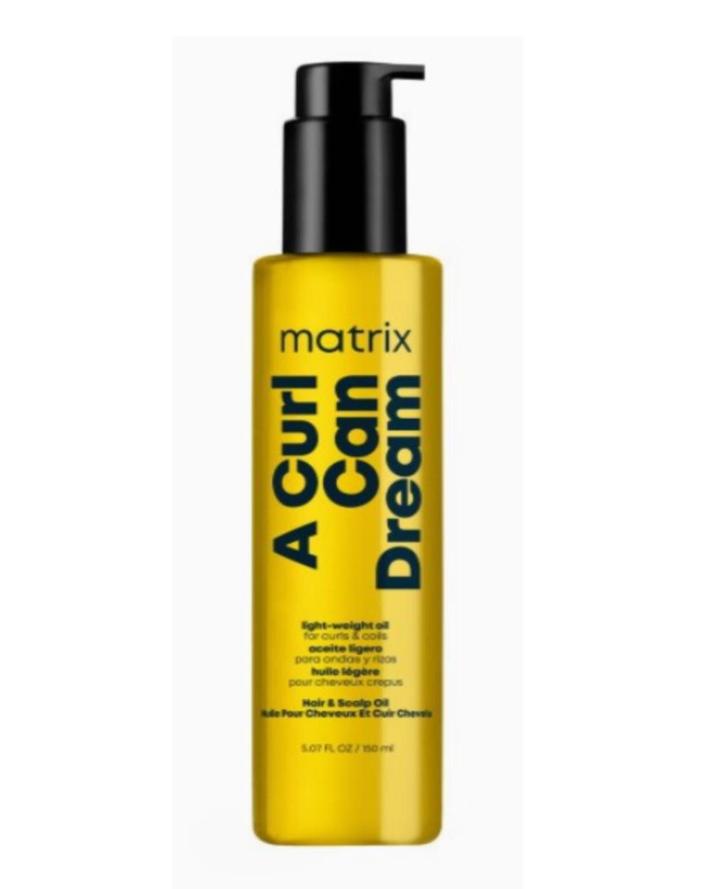 Haaröl Matrix Haaröl A Curl Can Dream light weight Oil 150 ml, Flasche, reduziert Frizz und sorgt für glatte, glänzende Locken