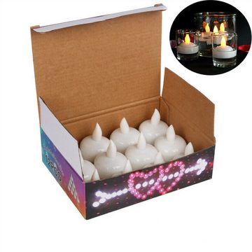 yozhiqu Christbaumkerzen 12x LED Teelichter, flammenlose Kerzen, Ideal für Hochzeit und Weihnachten