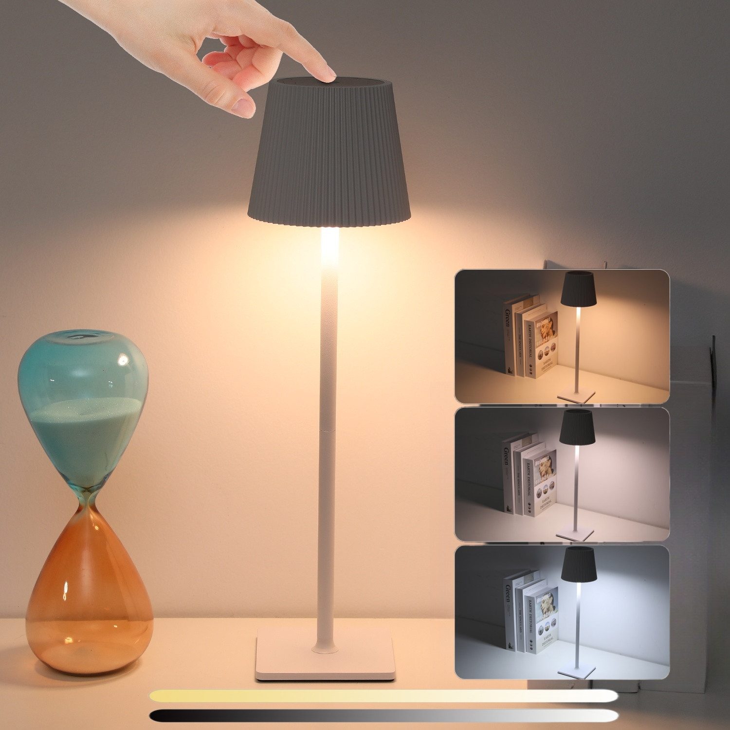 WILGOON LED Tischleuchte Tischlampe Kabellos Dimmbar,8000mAh günstig online kaufen