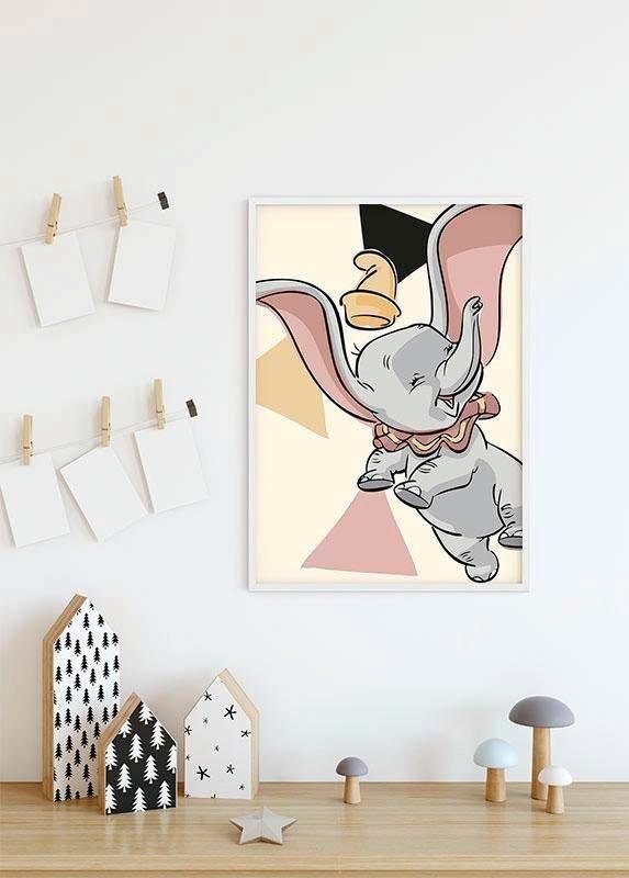 Poster (1 Disney Komar Schlafzimmer, Angles, Kinderzimmer, Wohnzimmer St), Dumbo
