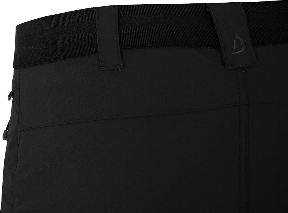 Bergson Outdoorhose ARRESÖ COMFORT Bermuda Herren Wandershorts, leicht, strapazierfähig, Normalgrößen, schwarz