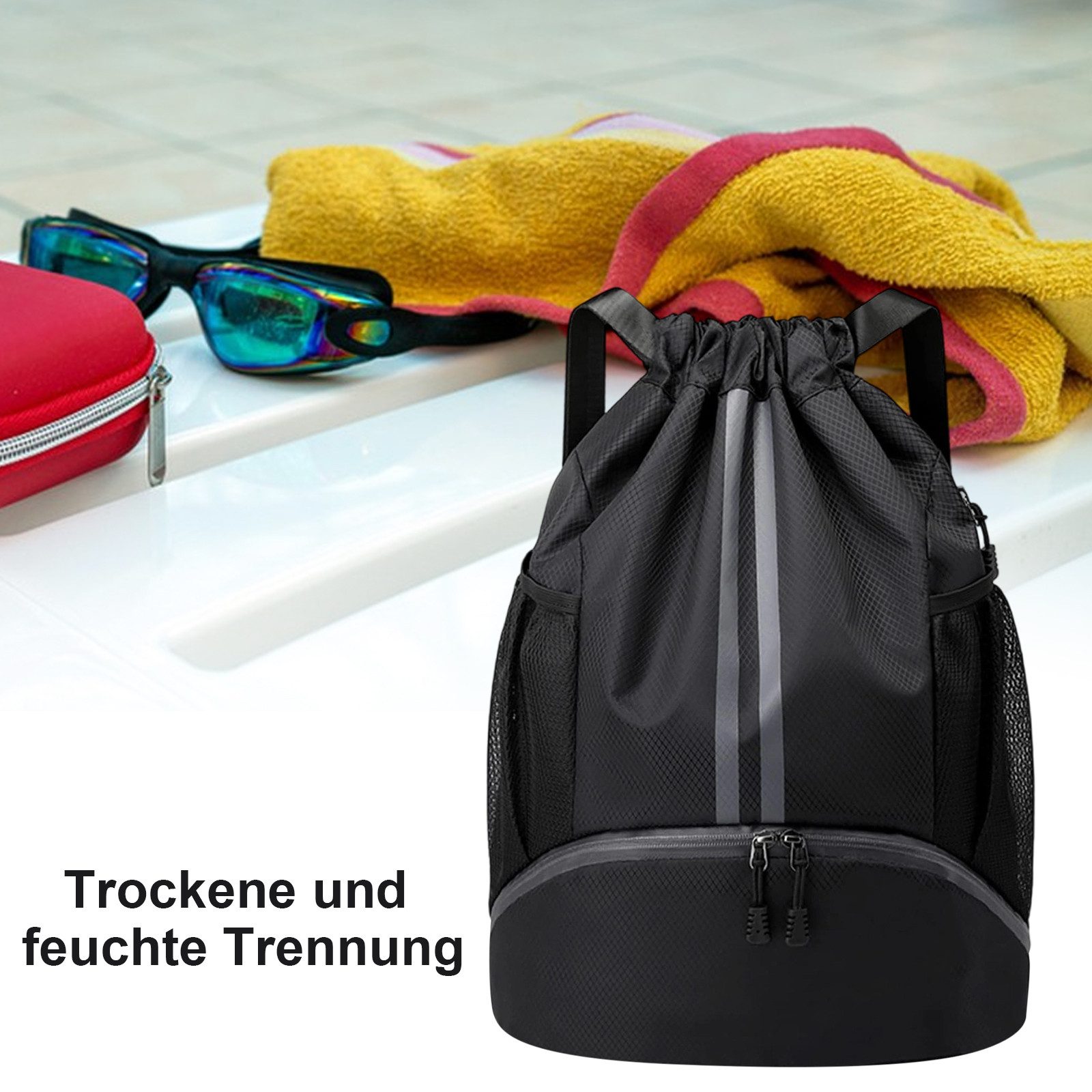 REDOM Rucksack Kordelzug Sporttasche Fitnessrucksack (Multifunktionaler Spo günstig online kaufen