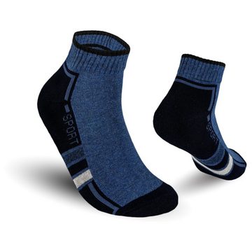 TEXEMP Sneakersocken 6 - 12 Paar Sneaker Socken Herren Damen Mehrfarbig Baumwolle Freizeit (Packung, 6-Paar) Frotteesohle