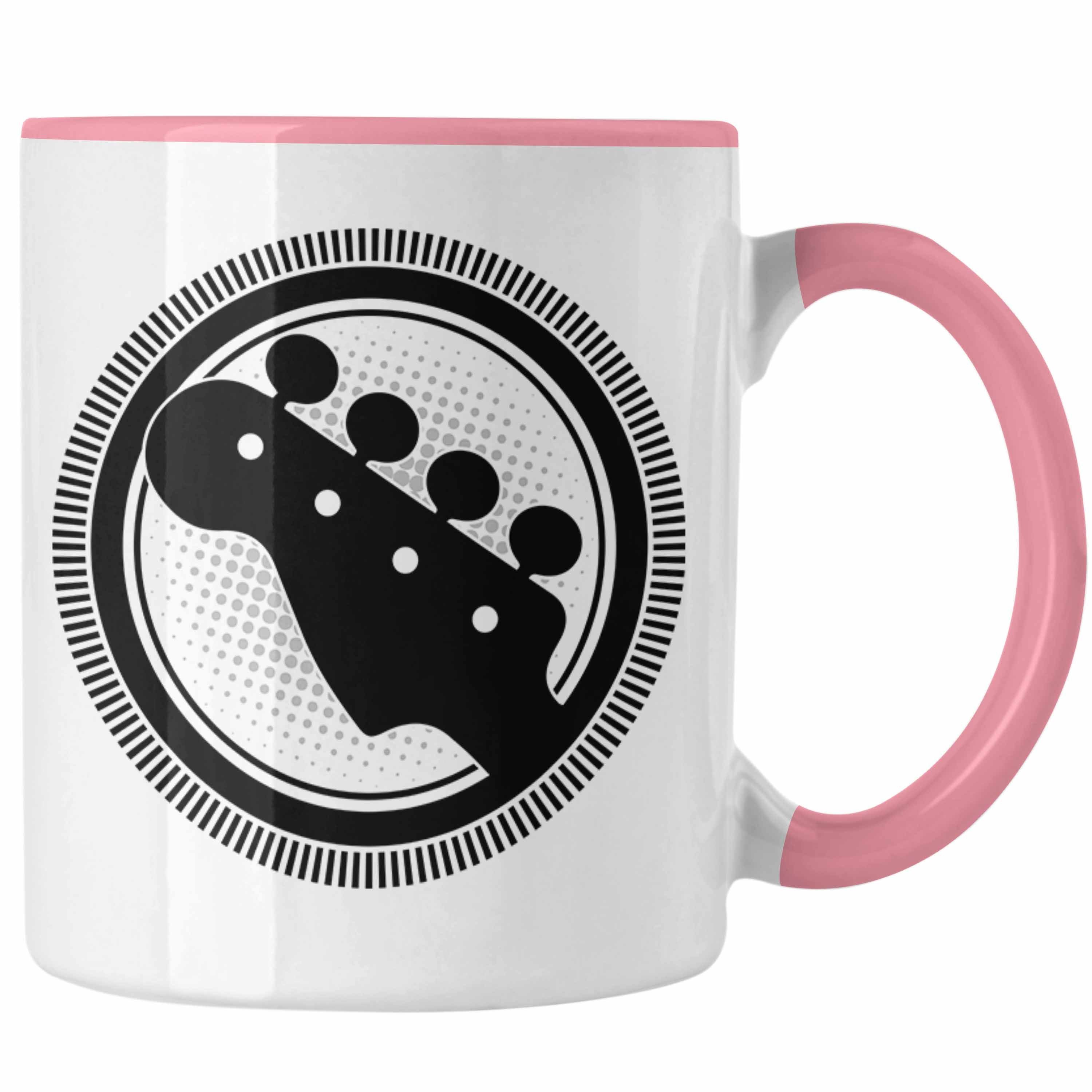 Rosa Geschenkidee Trendation Tasse Gitarrenspieler Tasse Kaffee-Bech Spruch Geschenk Gitarre