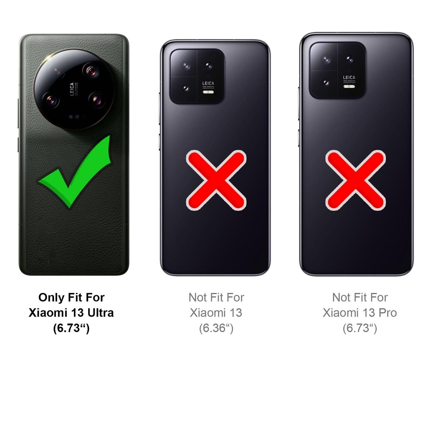 CoolGadget Handyhülle Transparent Ultra Slim Case für Xiaomi 13 Ultra 6,73 Zoll, Silikon Hülle Dünne Schutzhülle für Xiaomi 13 Ultra 5G Hülle