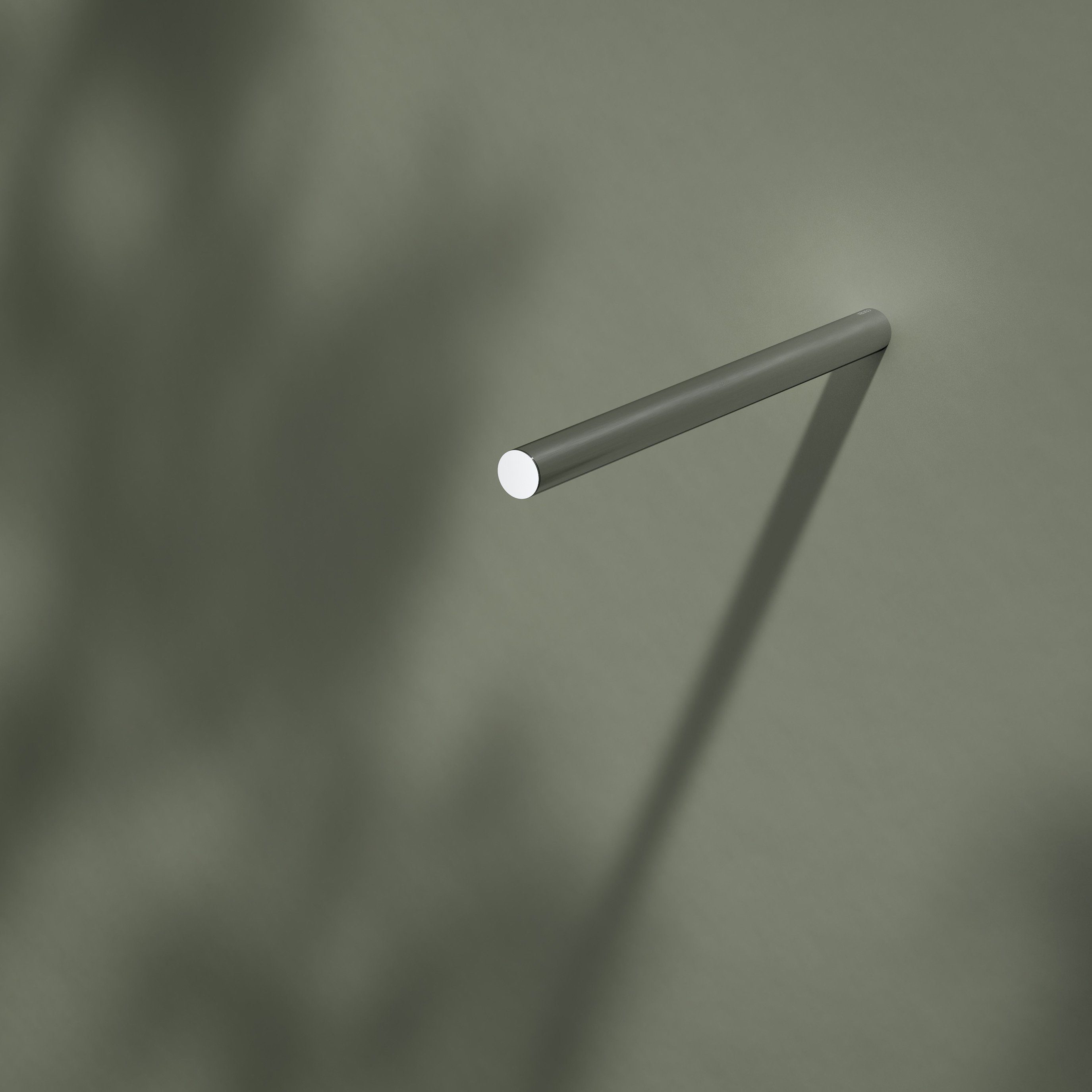 Keuco Handtuchstange REVA, aus Metall zum Kleben, Chrom, einarmig, starr, 34cm tief, Wandmontage