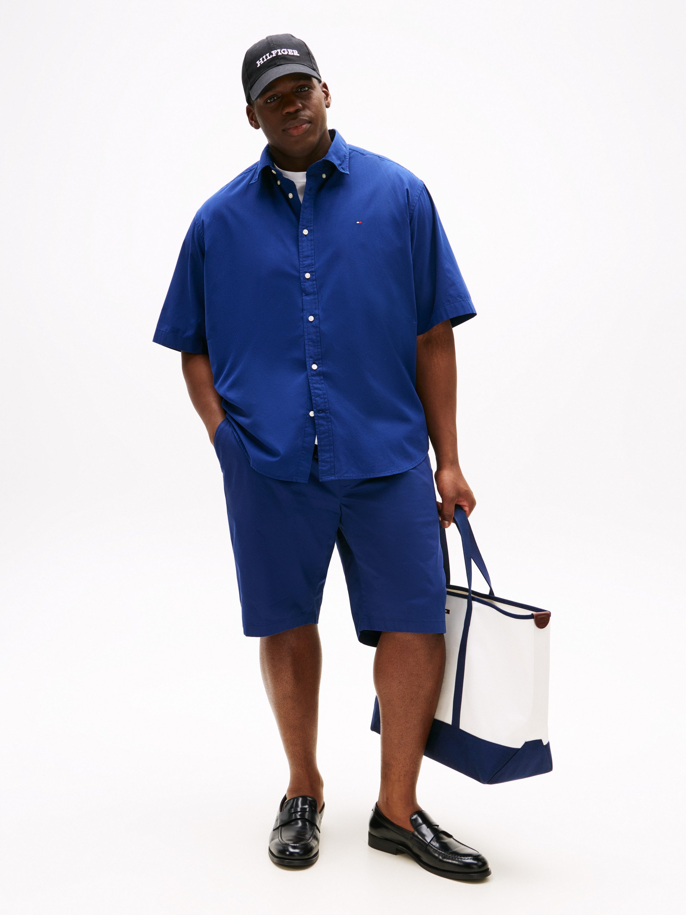 Tommy Hilfiger Big & Tall Kurzarmhemd BT-FLEX POPLIN SOLID S/S SHIRT-B Groß günstig online kaufen