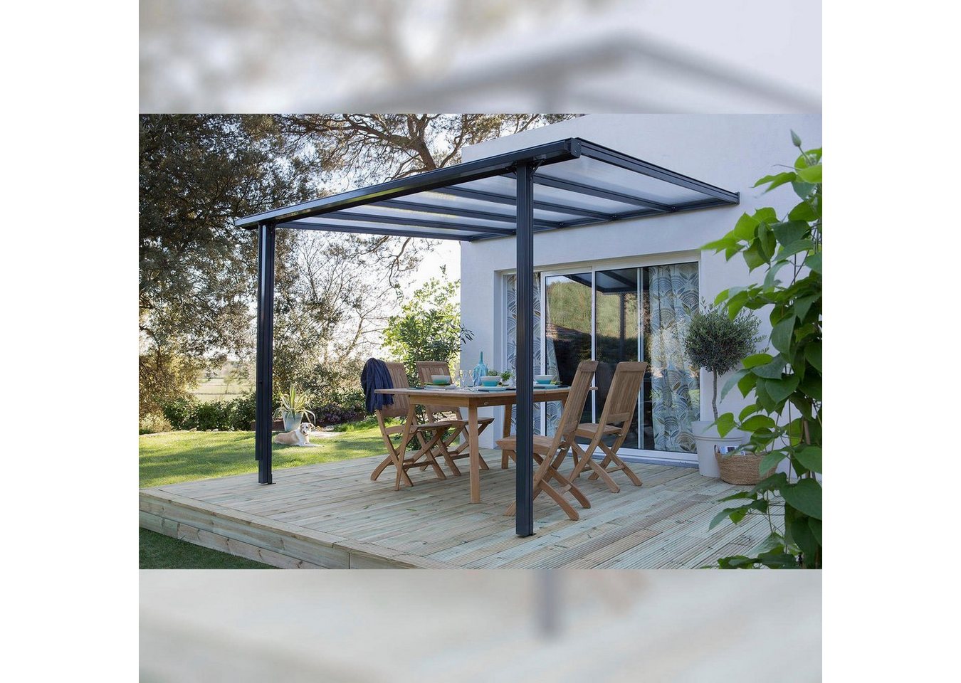 Thumbnail - Beckmann Terrassendach TREND Gr. 2, BxT: 312x300 cm, Bedachung Doppelstegplatten