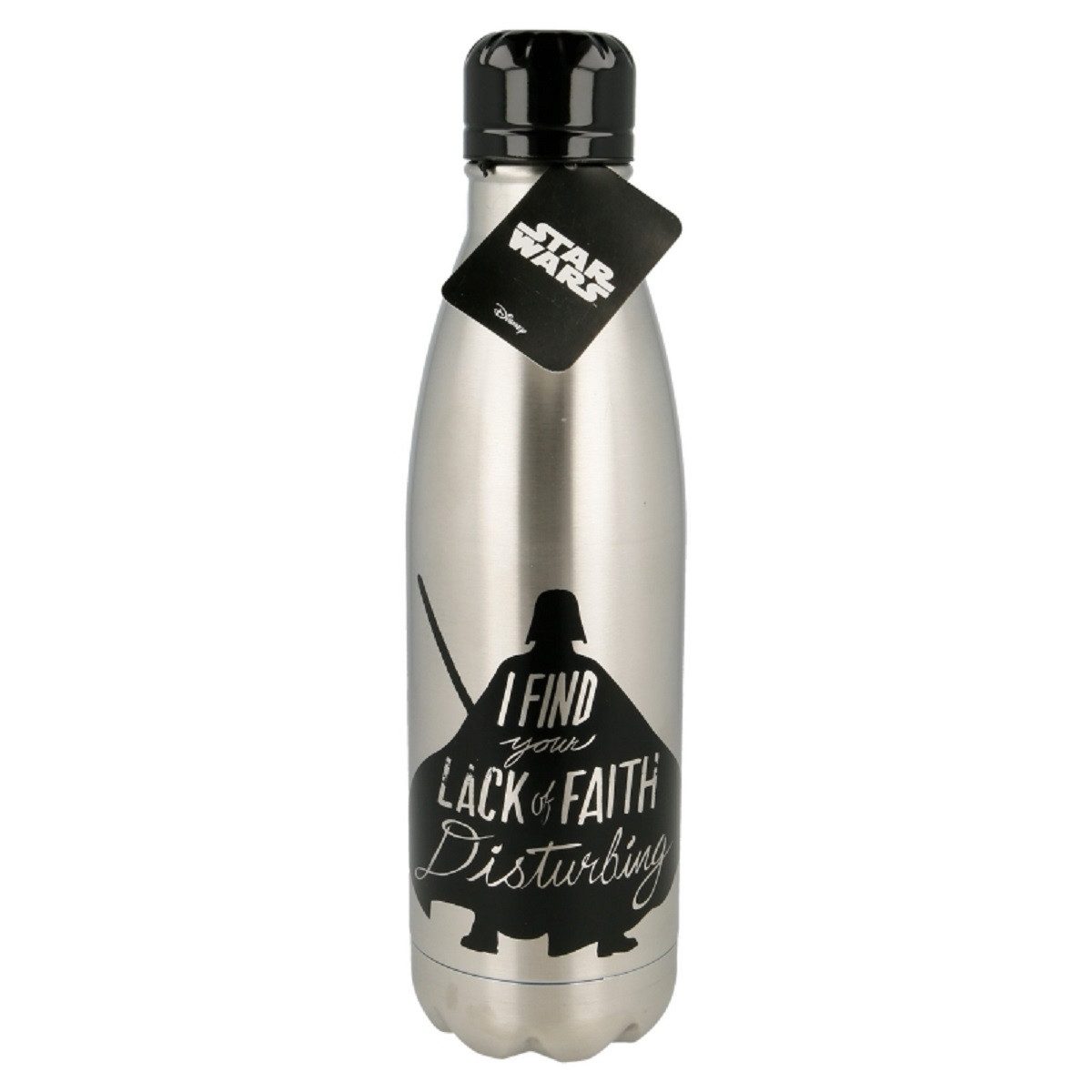 Star Wars Trinkflasche - Stainless Steel Bottle 780 ml mit Schraubverschluss, Edelstahl