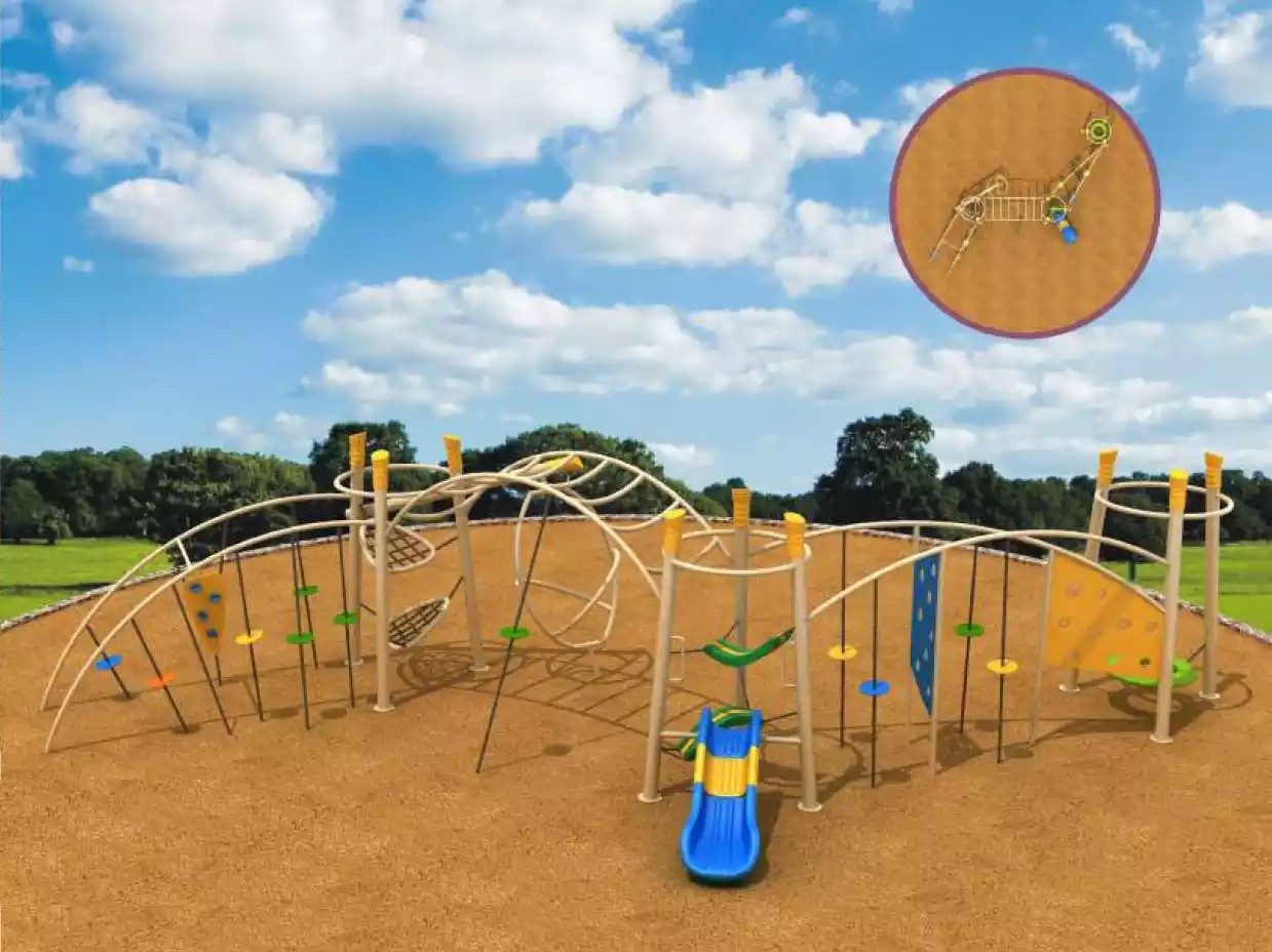 JVmoebel Spielturm Kletterturm aus Holz für Kinder im Freien mit Rutsche, Made in Europa