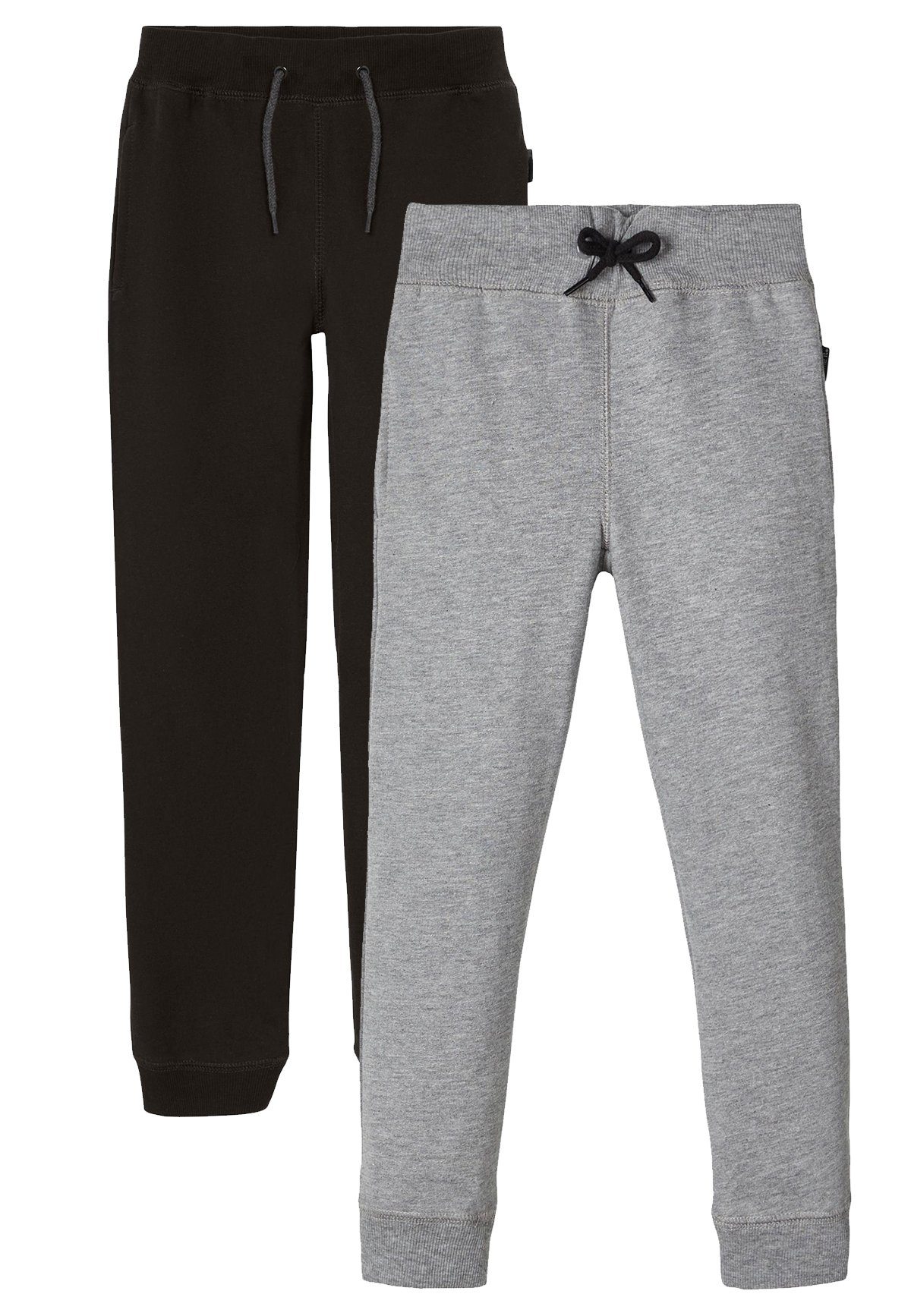 Name It Sweatpants 2-er Set Basic Sweatpants Gefüttert NKMSWEAT für Unisex (2-tlg) NKMSWEAT PANT BRU NOOS