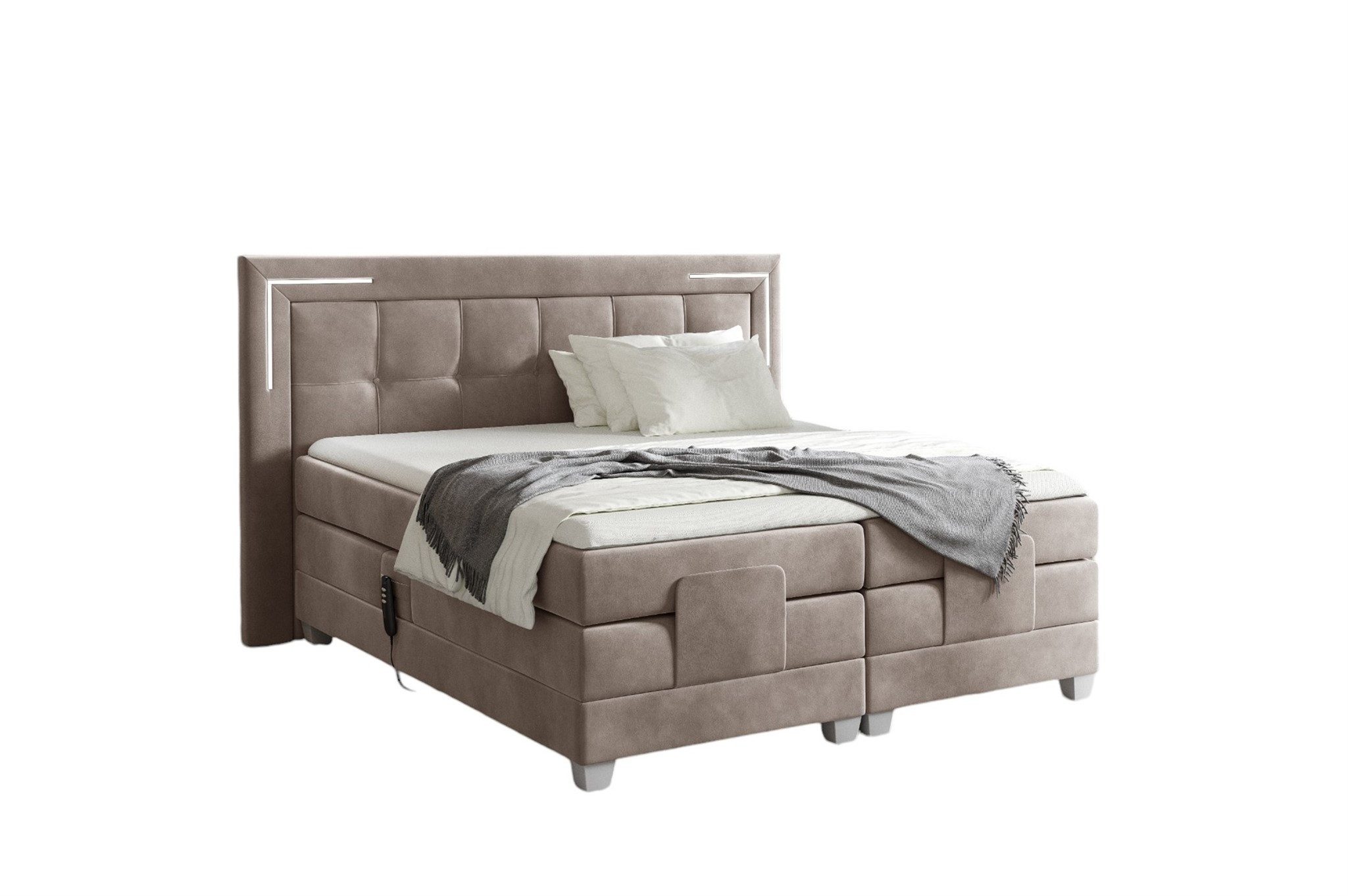 Fun Möbel Boxspringbett Schlafzimmerbett DORES Elektrisch günstig online kaufen
