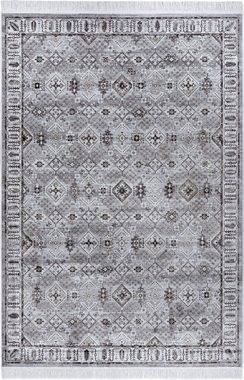 Designteppich Hamadan Saira, NOURISTAN, rechteckig, Höhe: 5 mm, mit Fransen, Orient Design, Gekettelt
