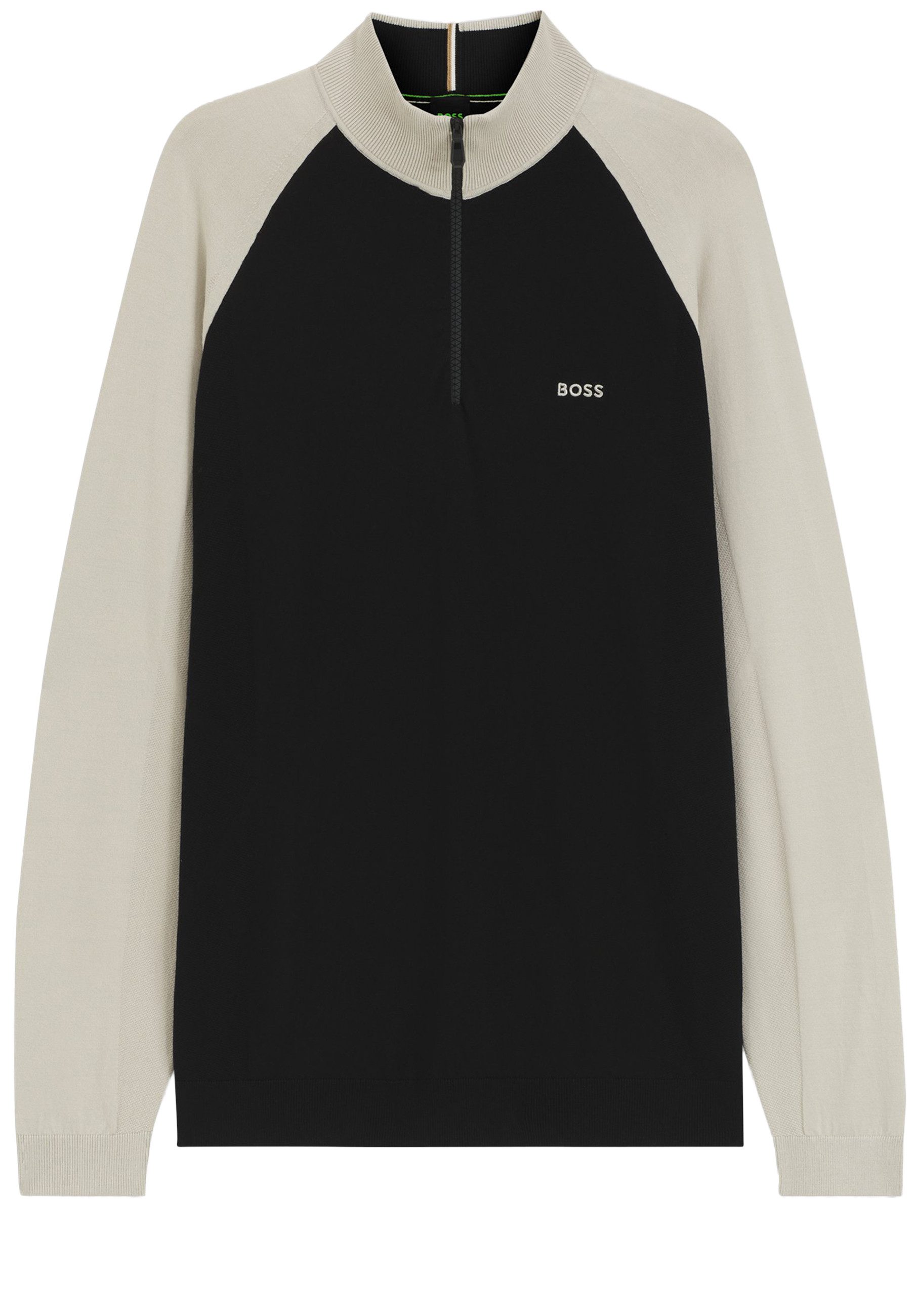 BOSS GREEN Strickpullover Color-Block (1-tlg)