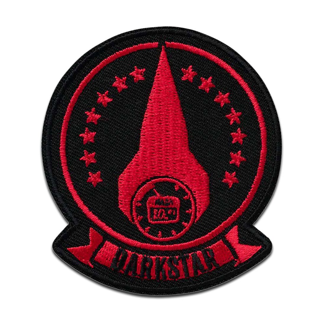 TOP GUN Aufnäher Bügelbild, Aufbügler, Applikationen, Patches, Flicken, zum aufbügeln, Polyester, Mono-Quick Top Gun Maverick Darkstar - Größe: 7 x 6,2 cm