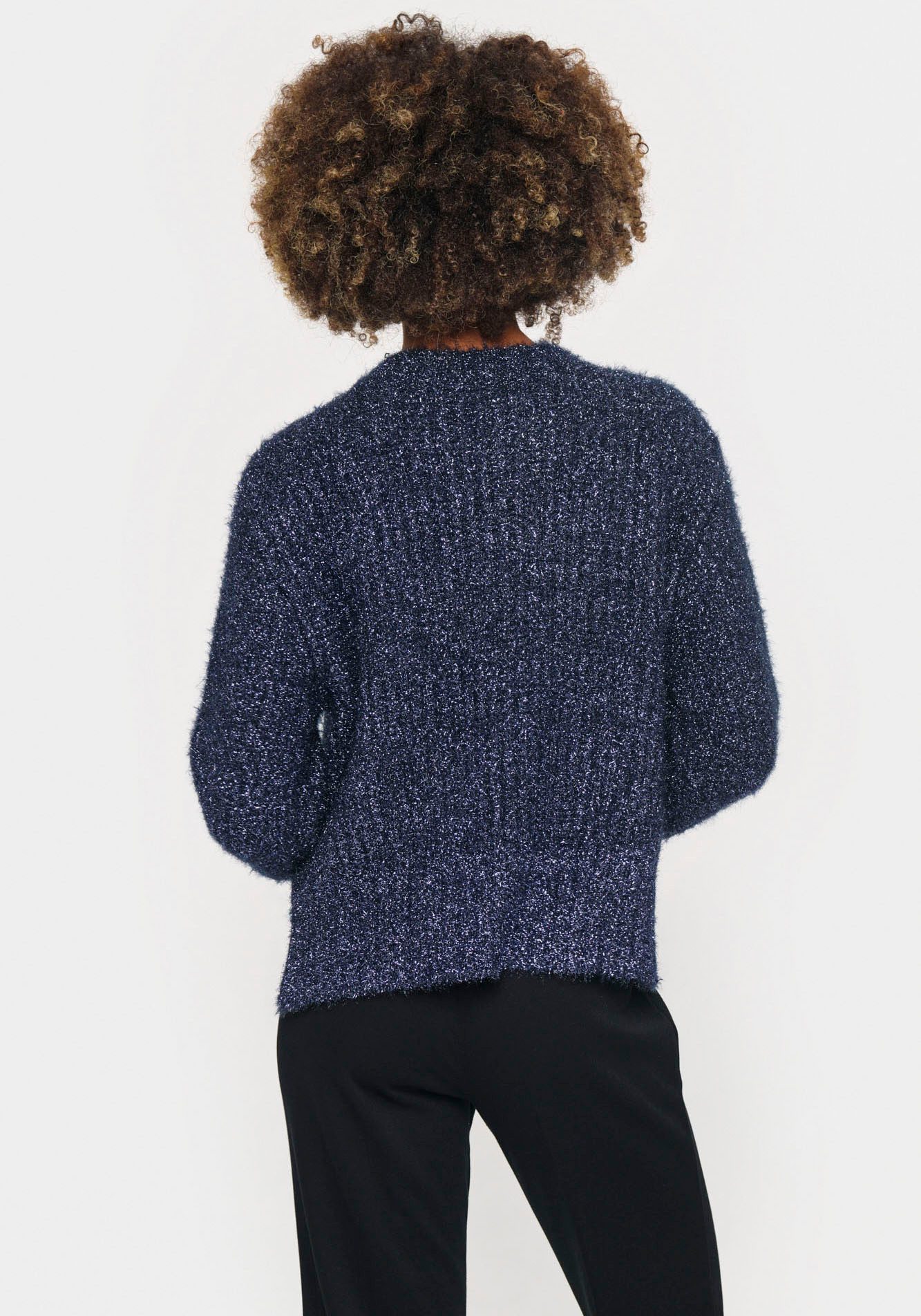Saint Tropez Strickpullover HalfaSZ aus Glitzergarn günstig online kaufen