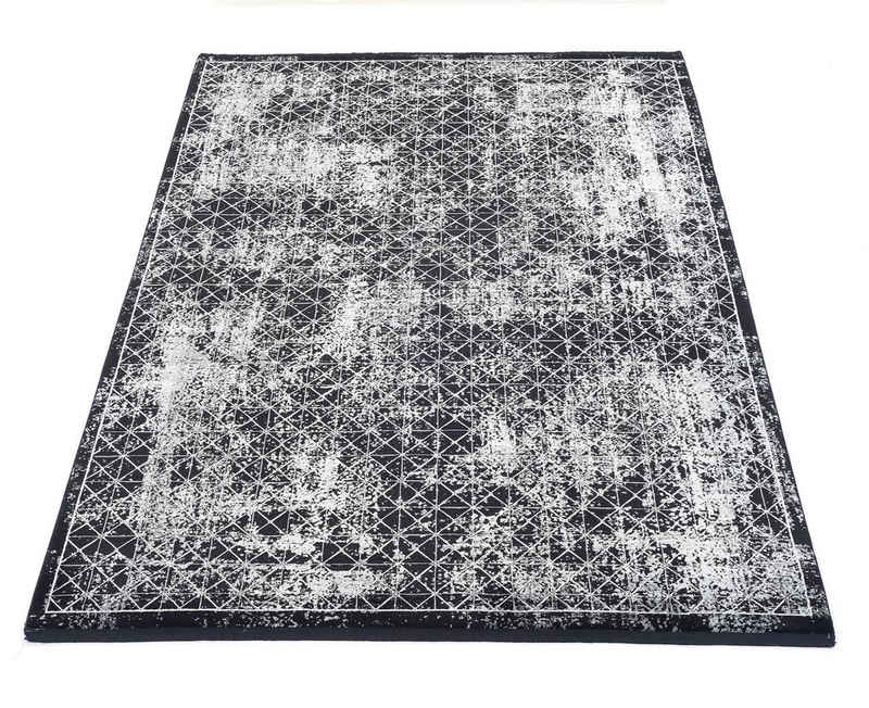 Teppich »BLACKLINE DIAMOND«, WK WOHNEN, rechteckig, Höhe 8 mm, fein eingefasst, sowie speziell veredelt, besonders flache Struktur