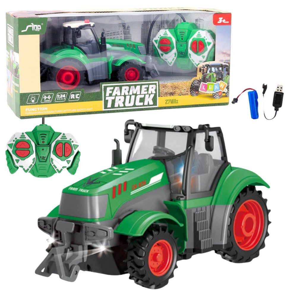 Wisam RC-Auto Ferngesteuerter RC-Agrartraktor Grün 1:24