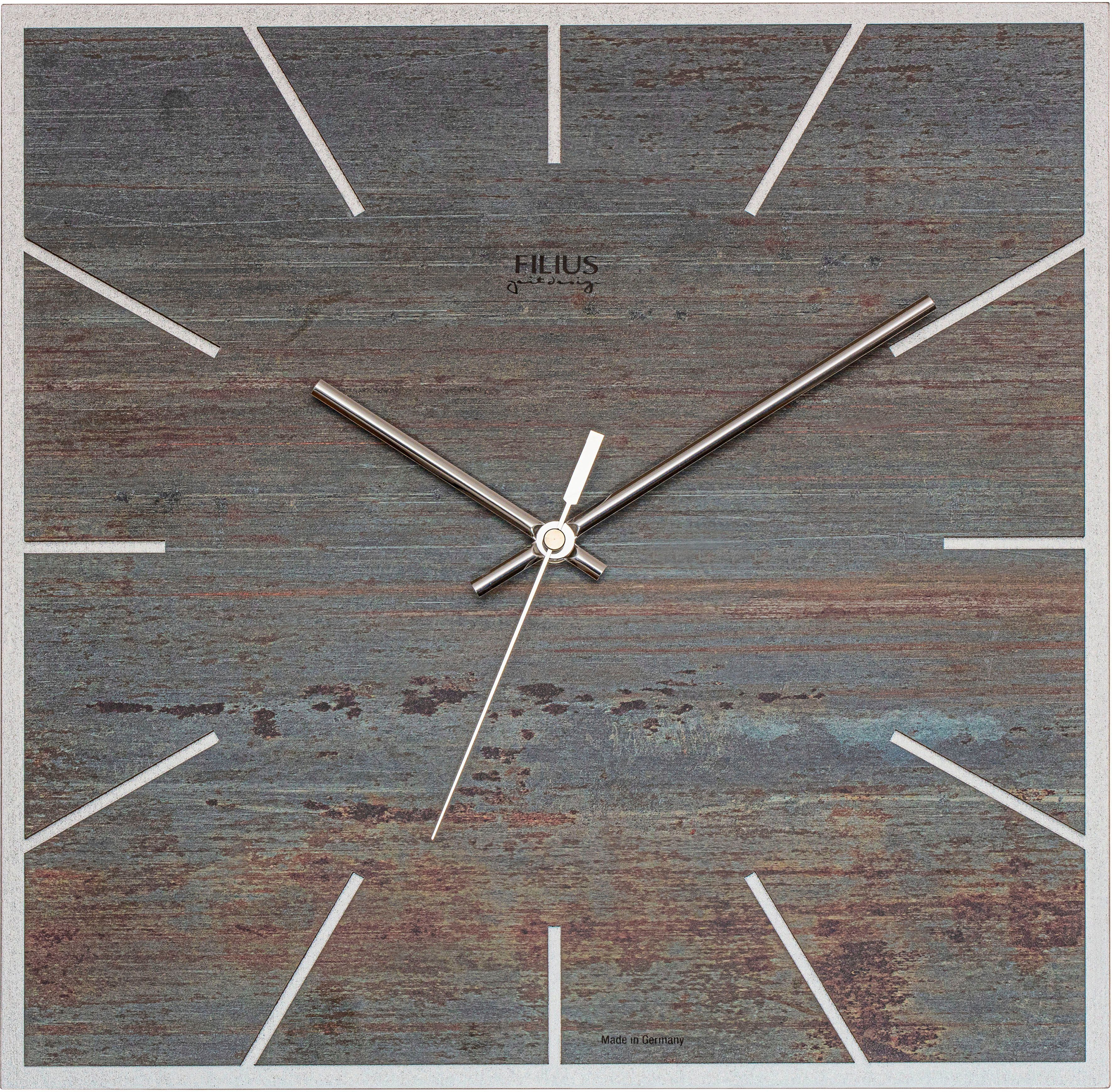 FILIUS zeitdesign Wanduhr 0305-14 (Made in Germany,Holz,Wohnzimmer,Esszimmer,Küche,Arbeitszimmer,Flur)