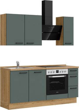 nobilia® Küchenzeile "Easytouch premium", vormontiert, Ausrichtung wählbar, Breite 180 cm, mit E-Geräten