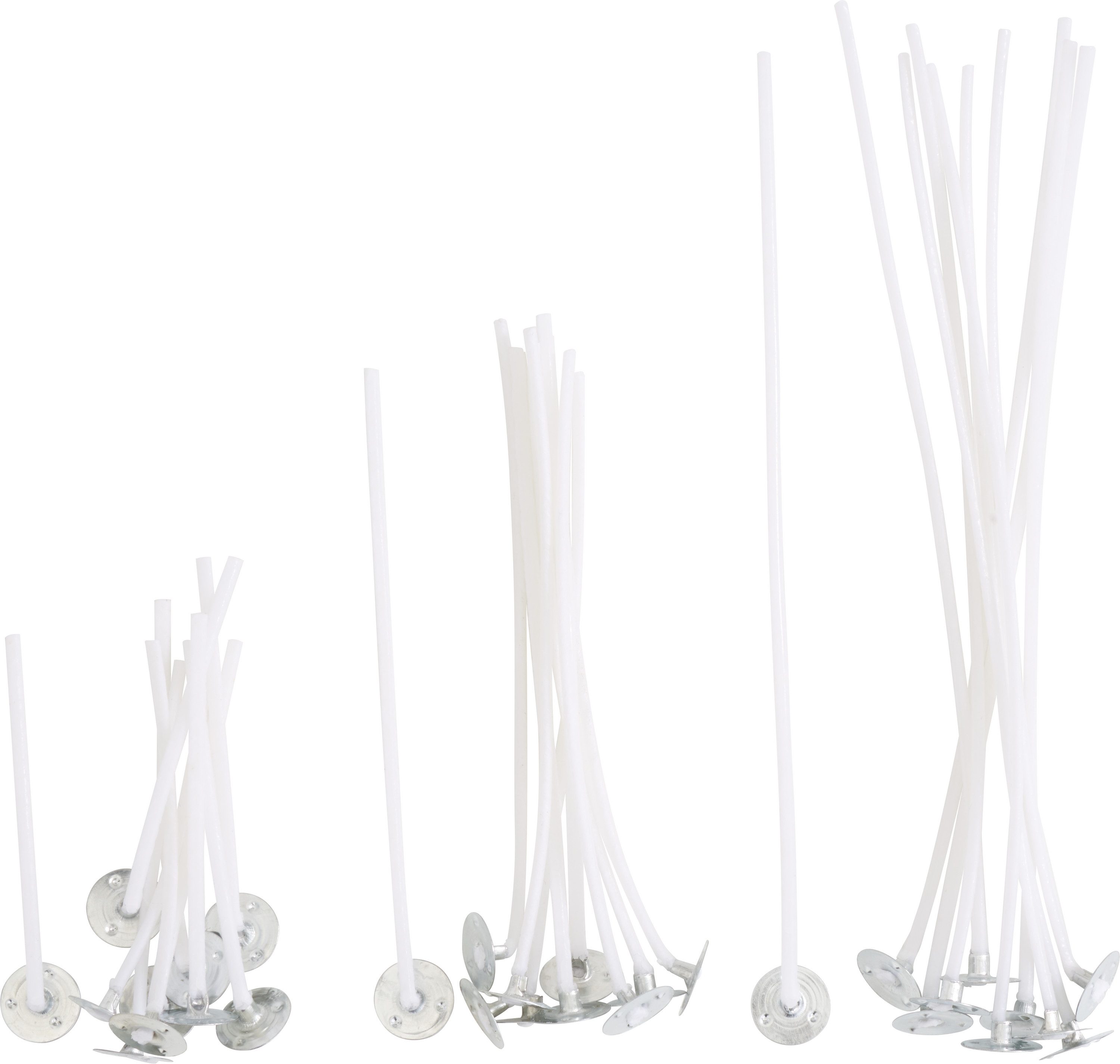 Graine Creative Stumpenkerze Kerzendochte gewachst mit Metallfuß, 3 versch. Größen