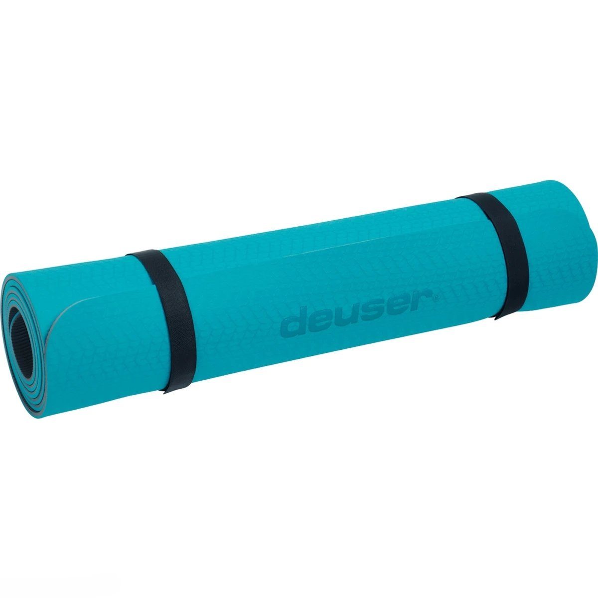 Deuser-Sports Yogamatte Fitness Matte Fitnessmatte Isomatte Yoga Pilates Petrol/grau, Original