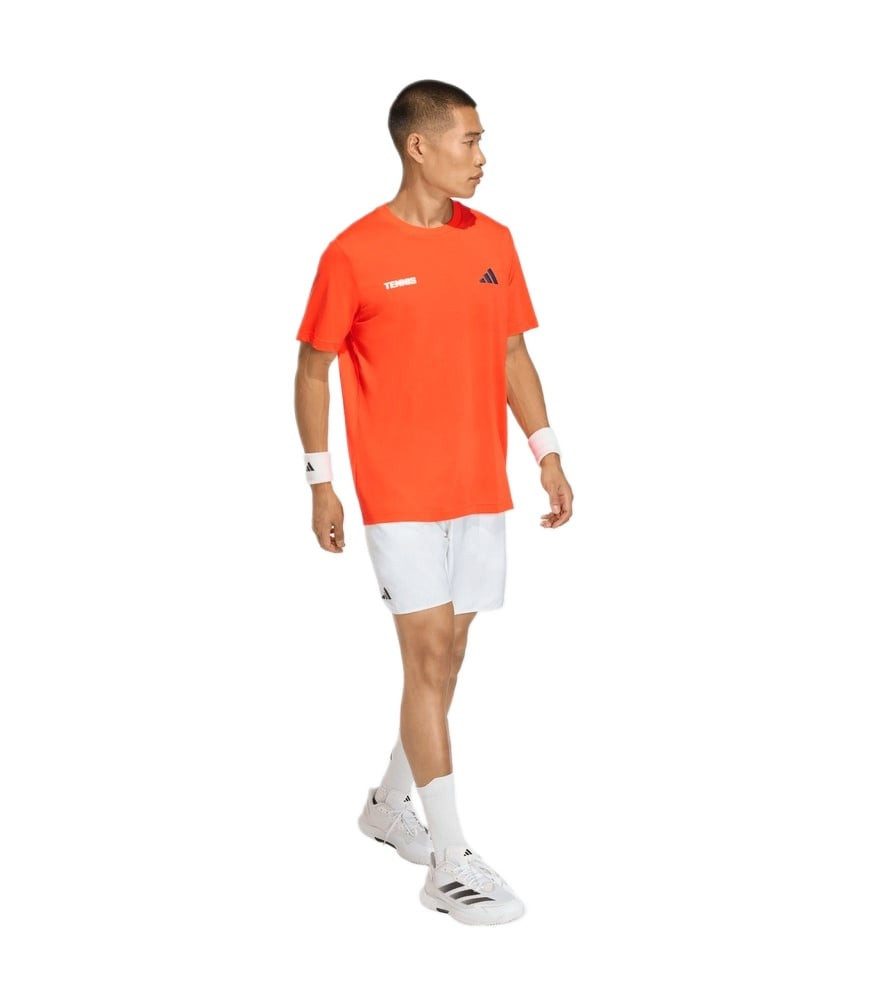 adidas Performance T-Shirt Tennis Hot Egg Graphic (Baumwollmix) orange Herren